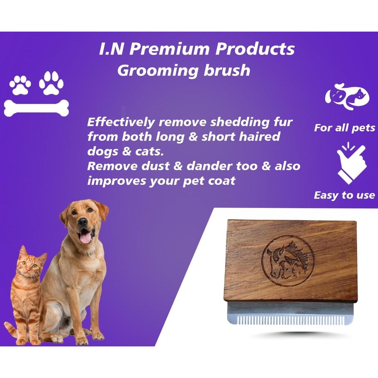 Cepillo Deshedding I.N Premium para Perros y Gatos 5cm