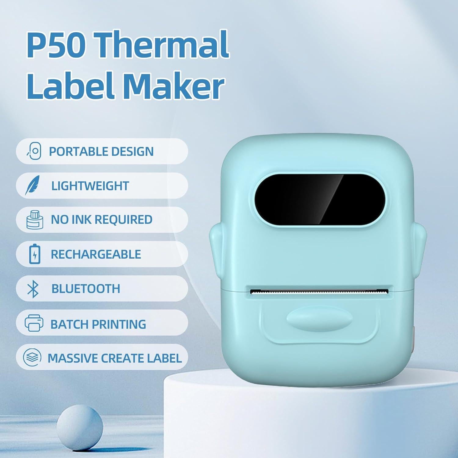 Impresora de Etiquetas Bluetooth PRIMAKNTER P50 203 DPI