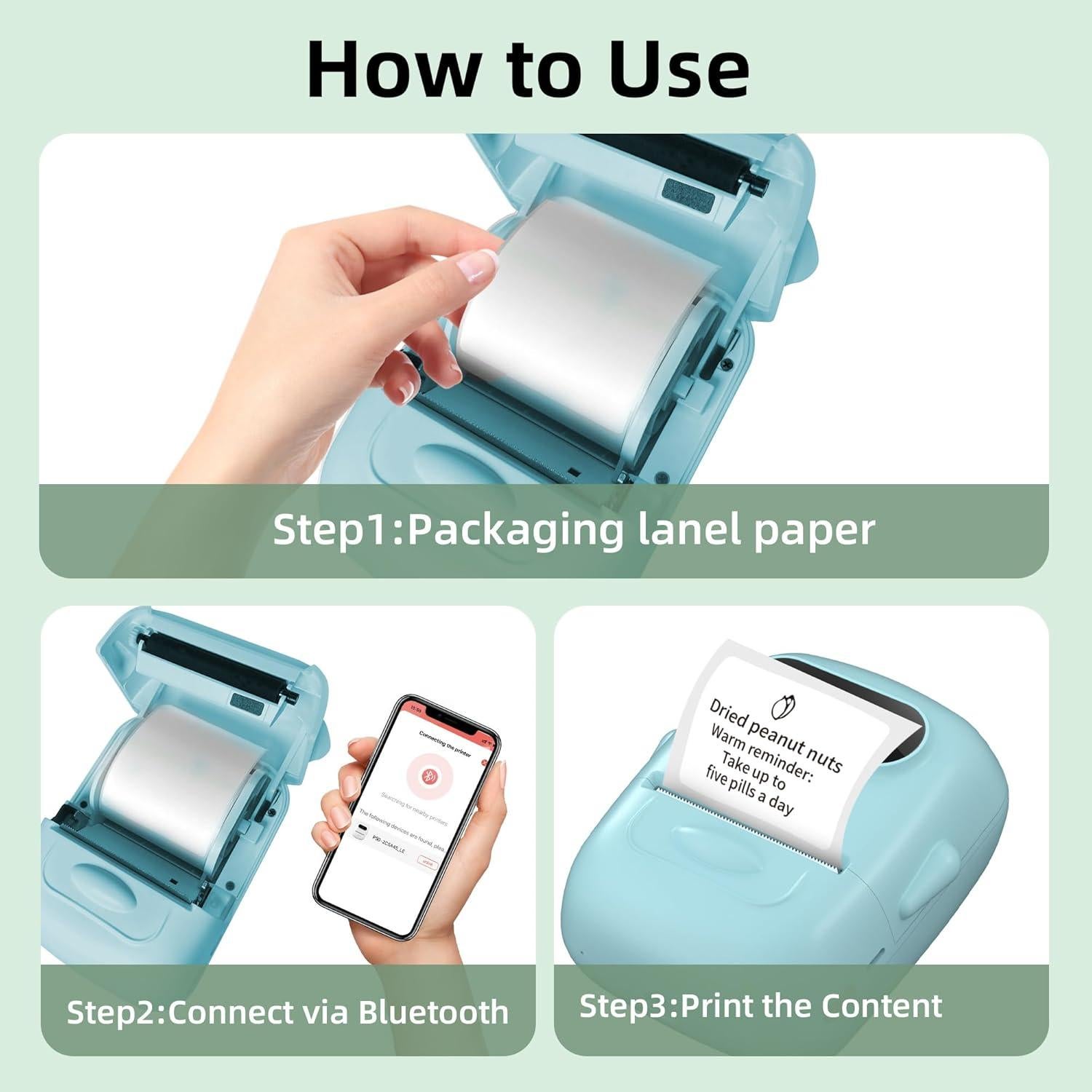 Impresora de Etiquetas Bluetooth PRIMAKNTER P50 203 DPI