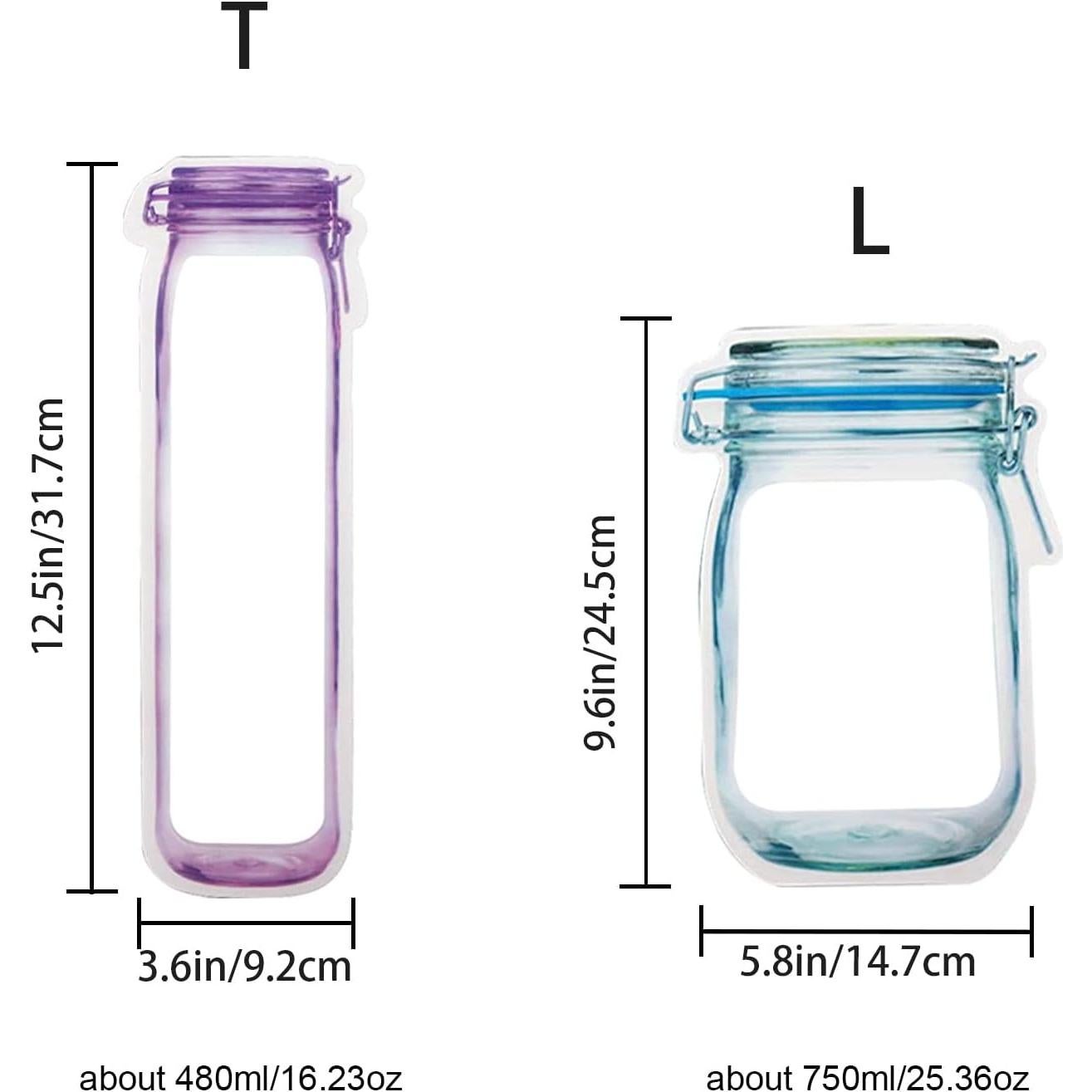 Bolsas Reutilizables Enkrio 30Pcs Zipper para Alimentos