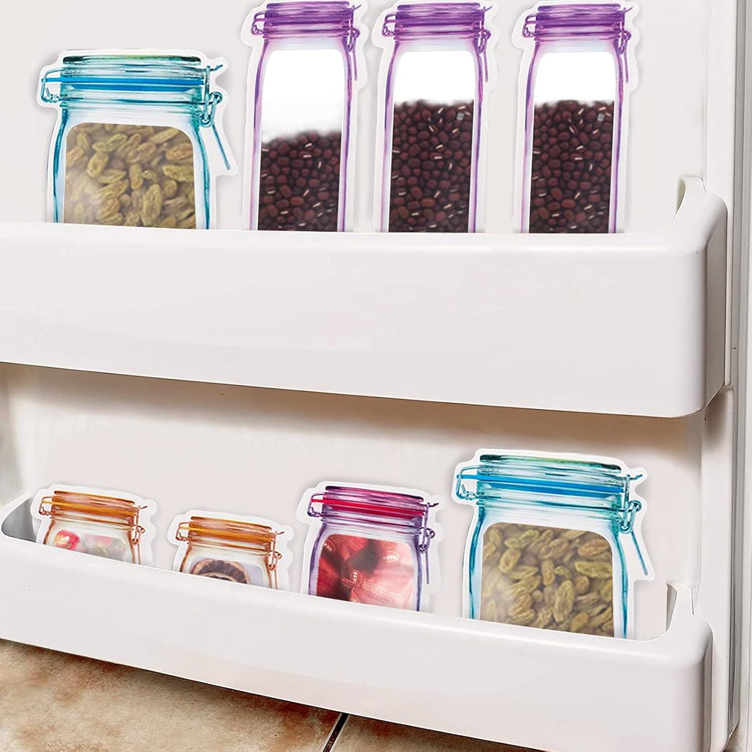 Bolsas Reutilizables Enkrio 30Pcs Zipper para Alimentos