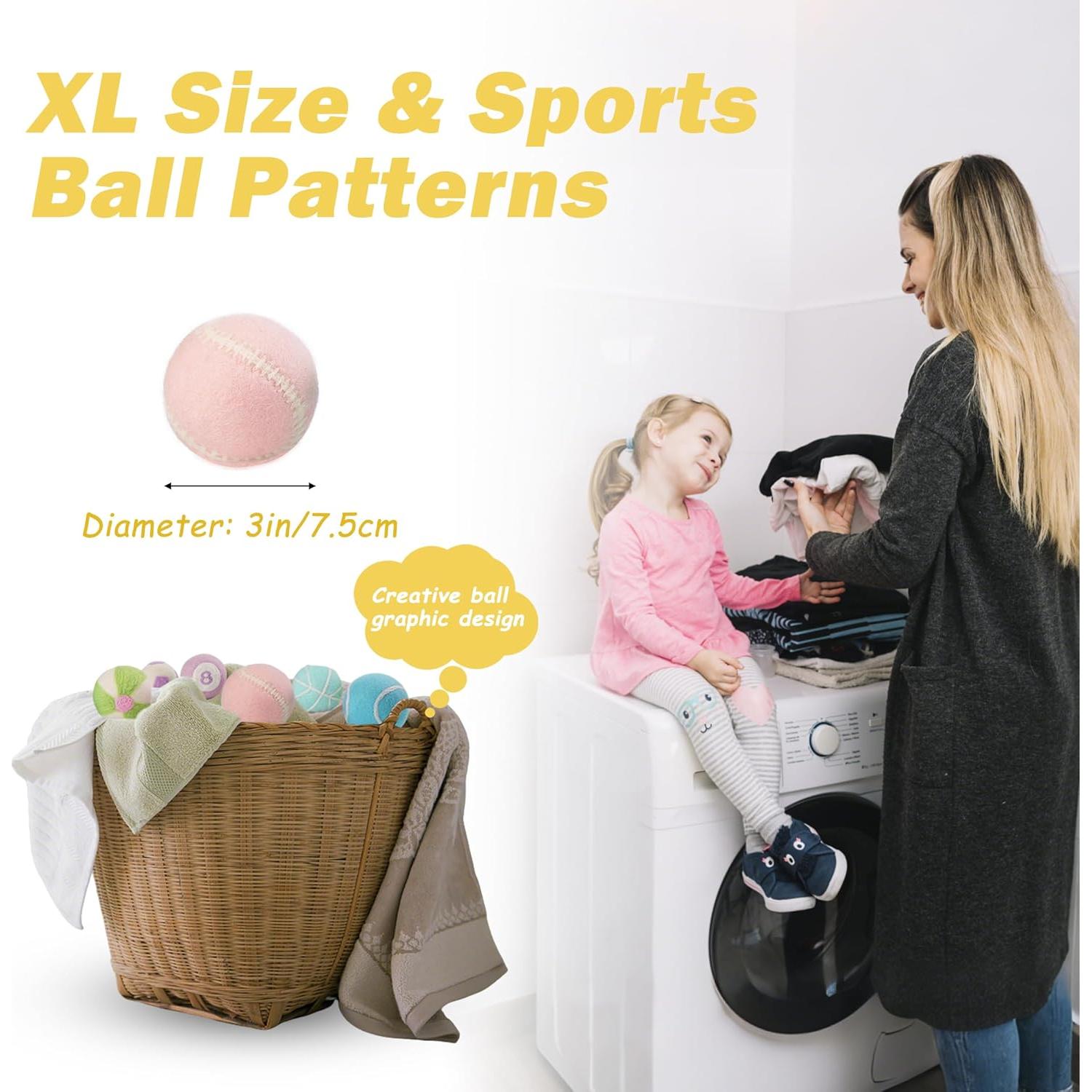 Bolas de Secado de Lana FUTURE FOOT XL 6 Piezas Naturales