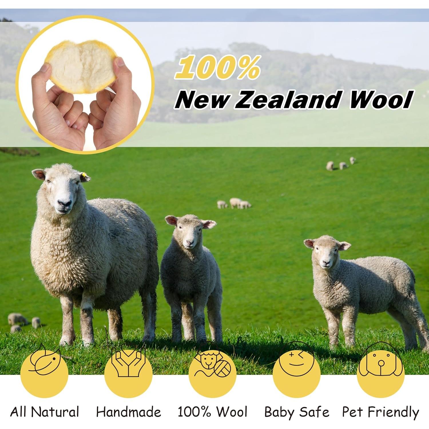 Bolas de Secado de Lana FUTURE FOOT XL 6 Piezas Naturales