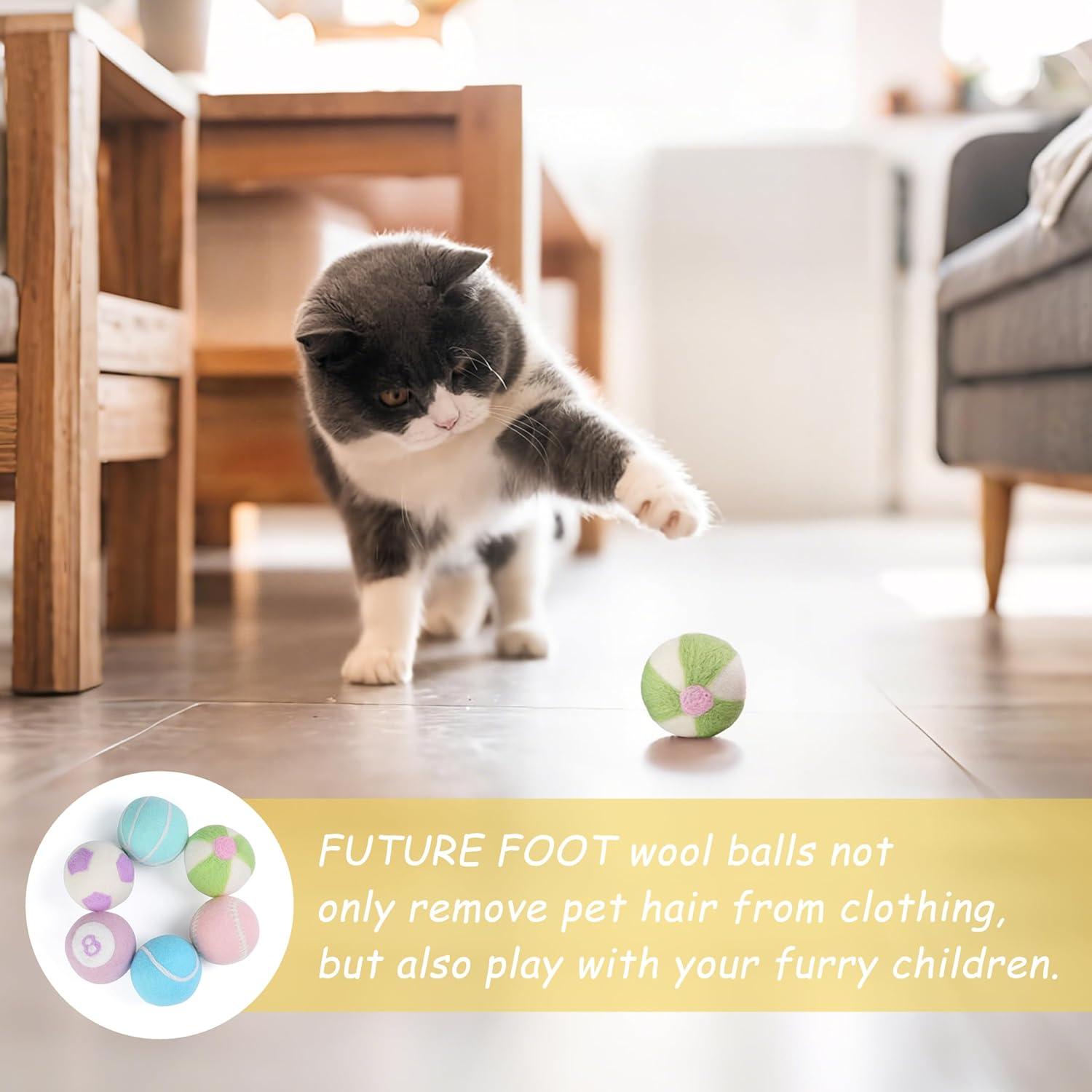 Bolas de Secado de Lana FUTURE FOOT XL 6 Piezas Naturales