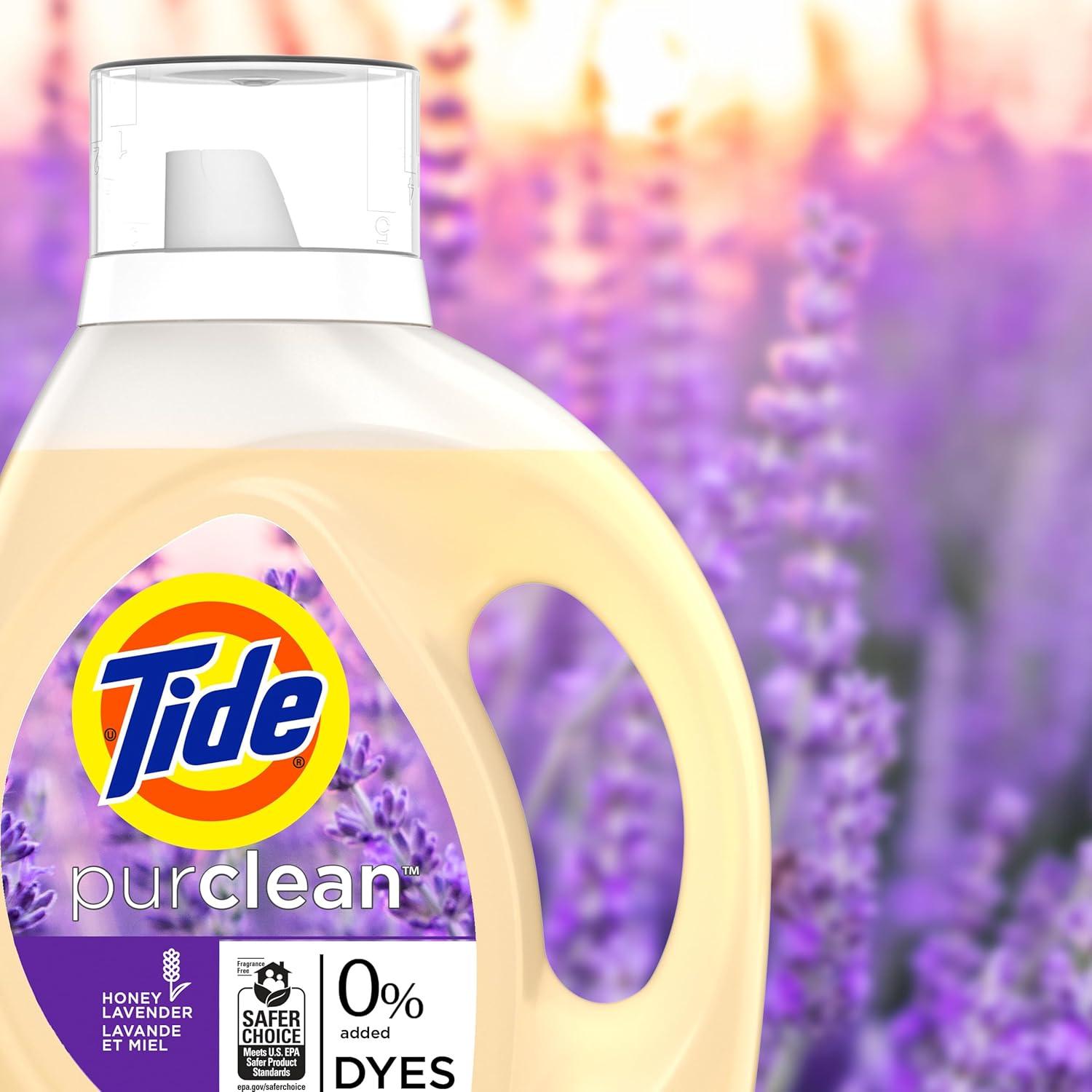 Detergente Líquido Tide Purclean Lavanda Miel 1.87 L 48 Cargas
