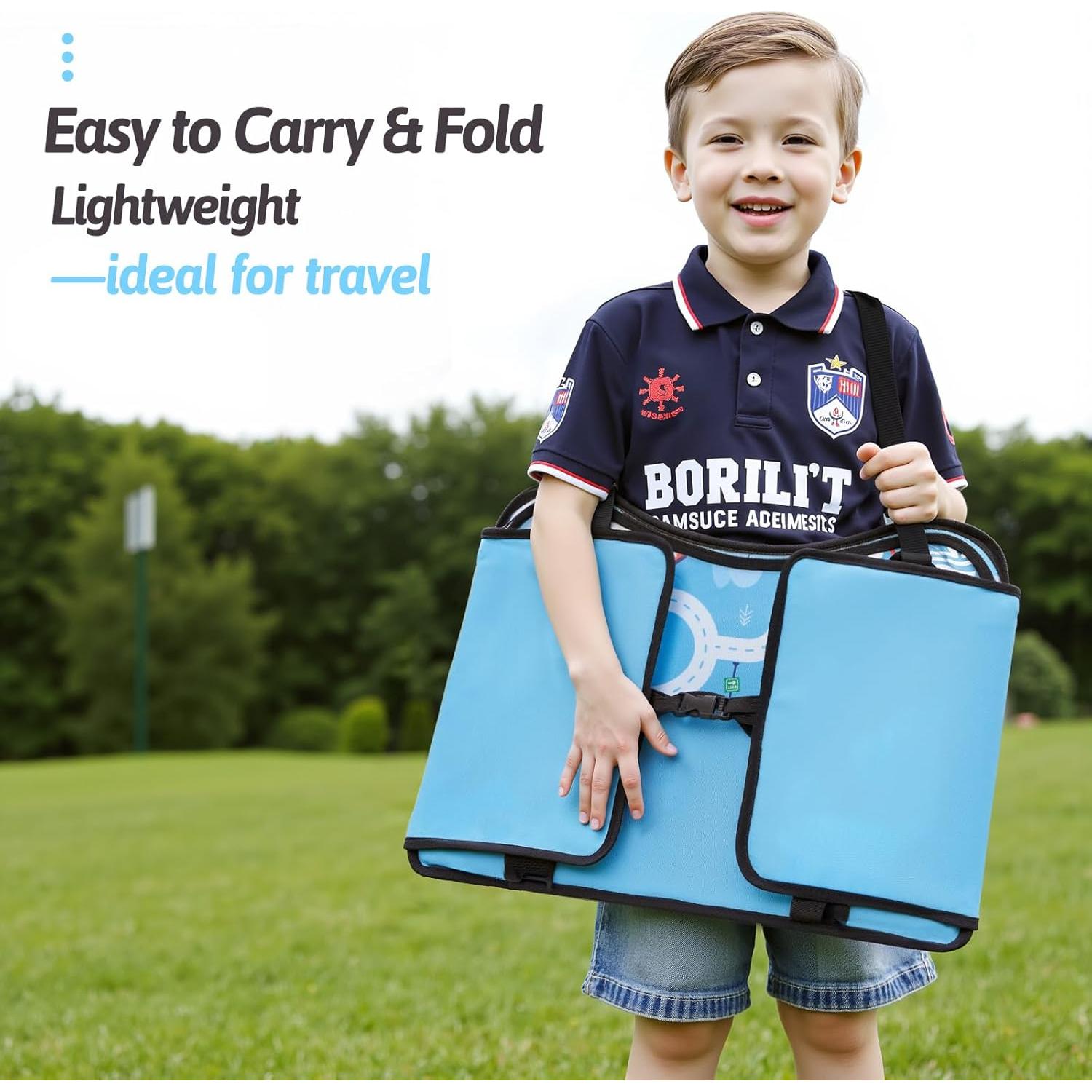 Bandeja de Viaje OUOZZZ para Niños - Mesa Antideslizante 40x30cm