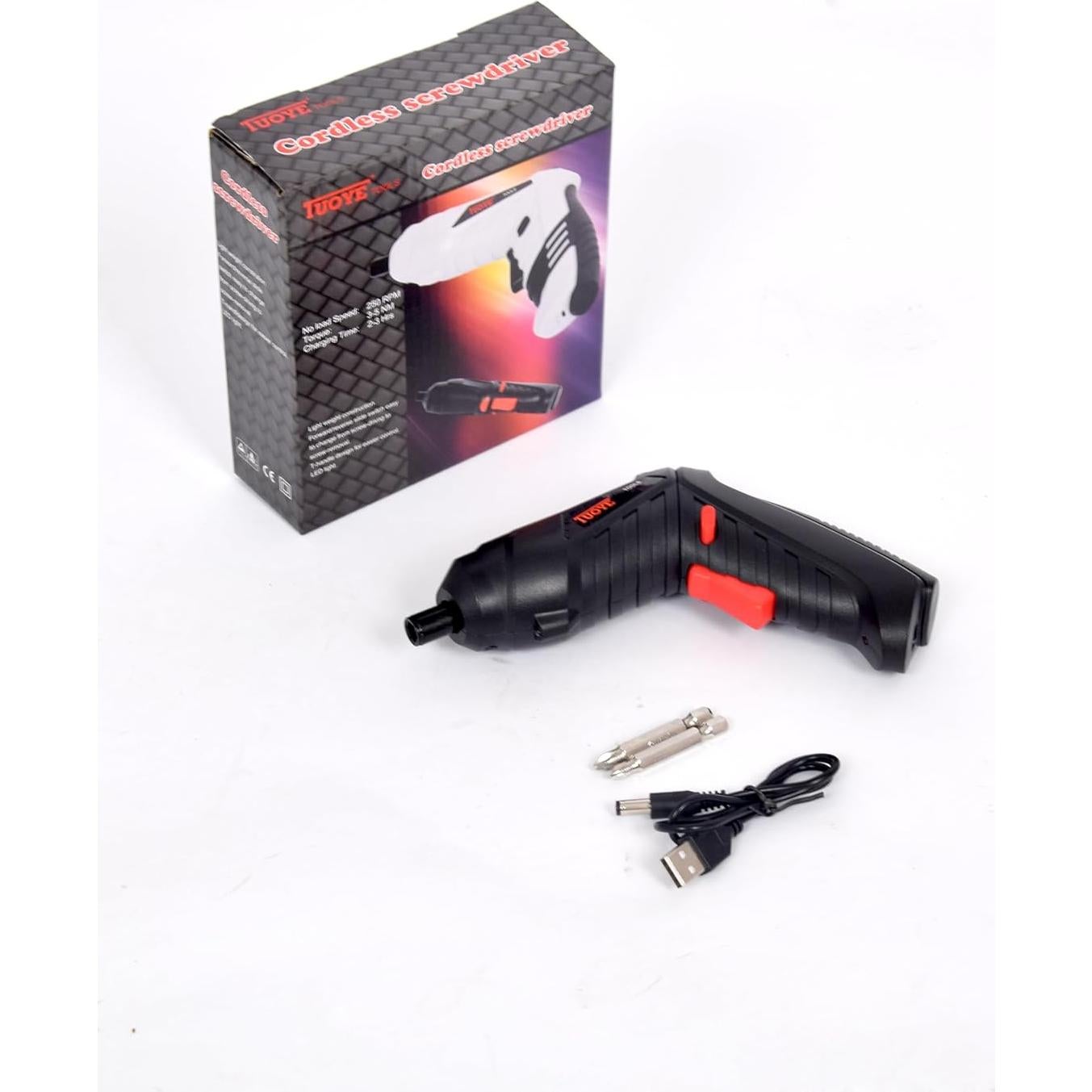 Destornillador Eléctrico Blarie Recargable con Linterna 300 RPM