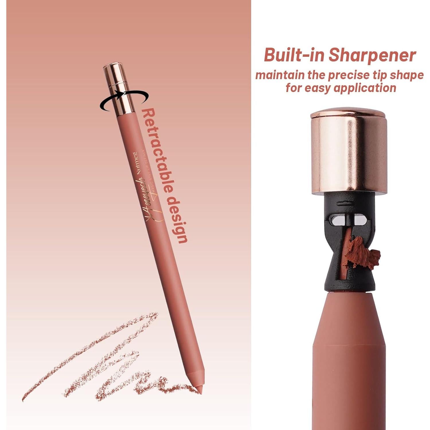 Lápiz Labial Mate Retráctil Nuez Moscada - Alta Pigmentación