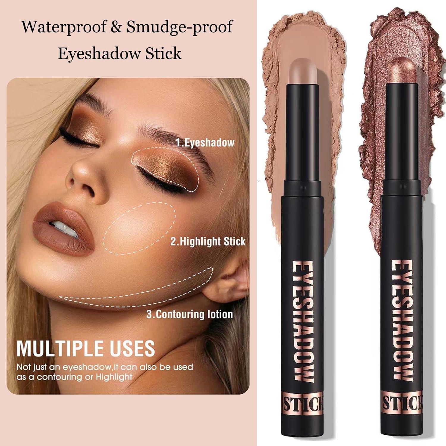 Lápiz de Sombra de Ojos Crema Wavuketu 10# Hipoalergénico