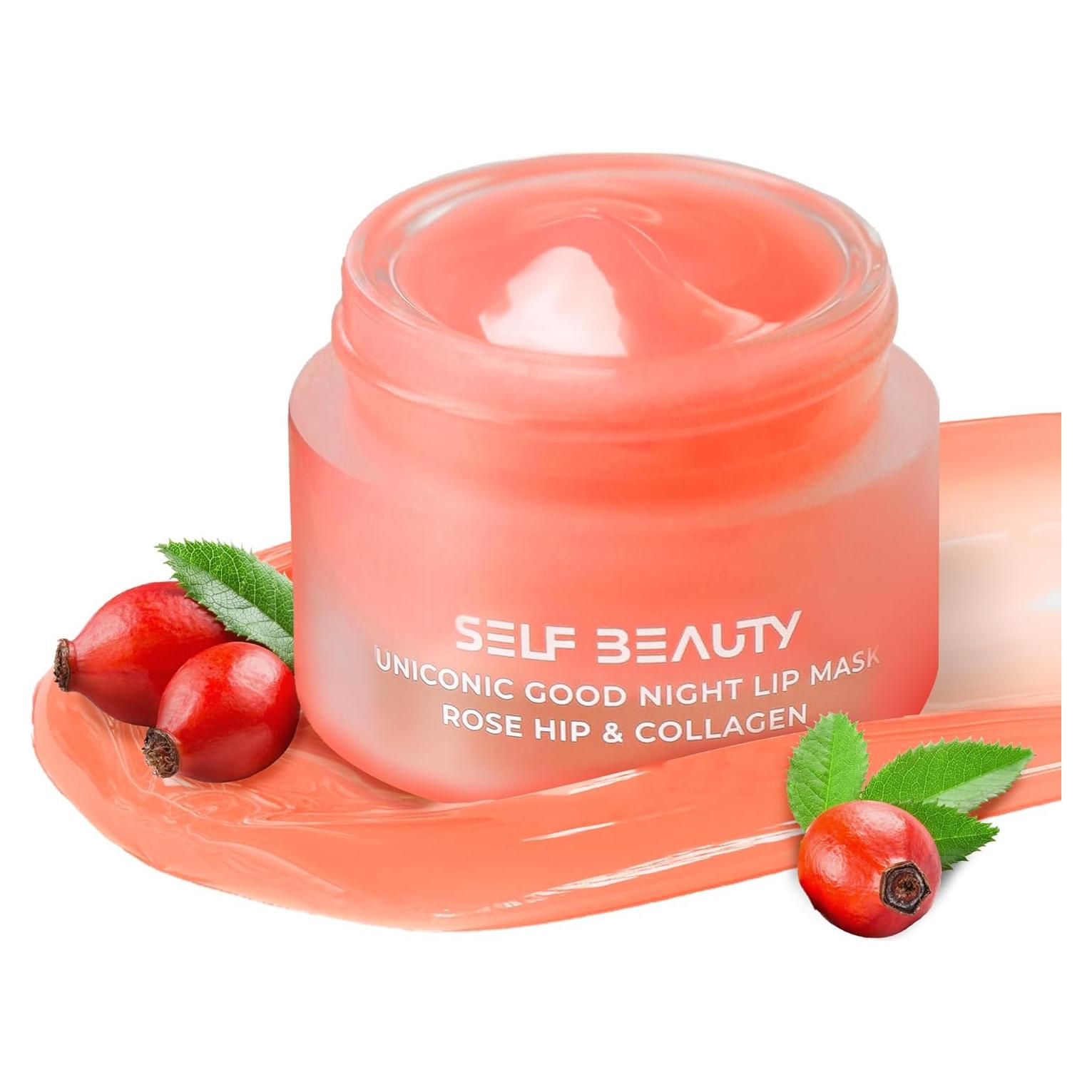 Mascarilla Labial SelfBeauty Rosa Mosqueta y Colágeno 15ml