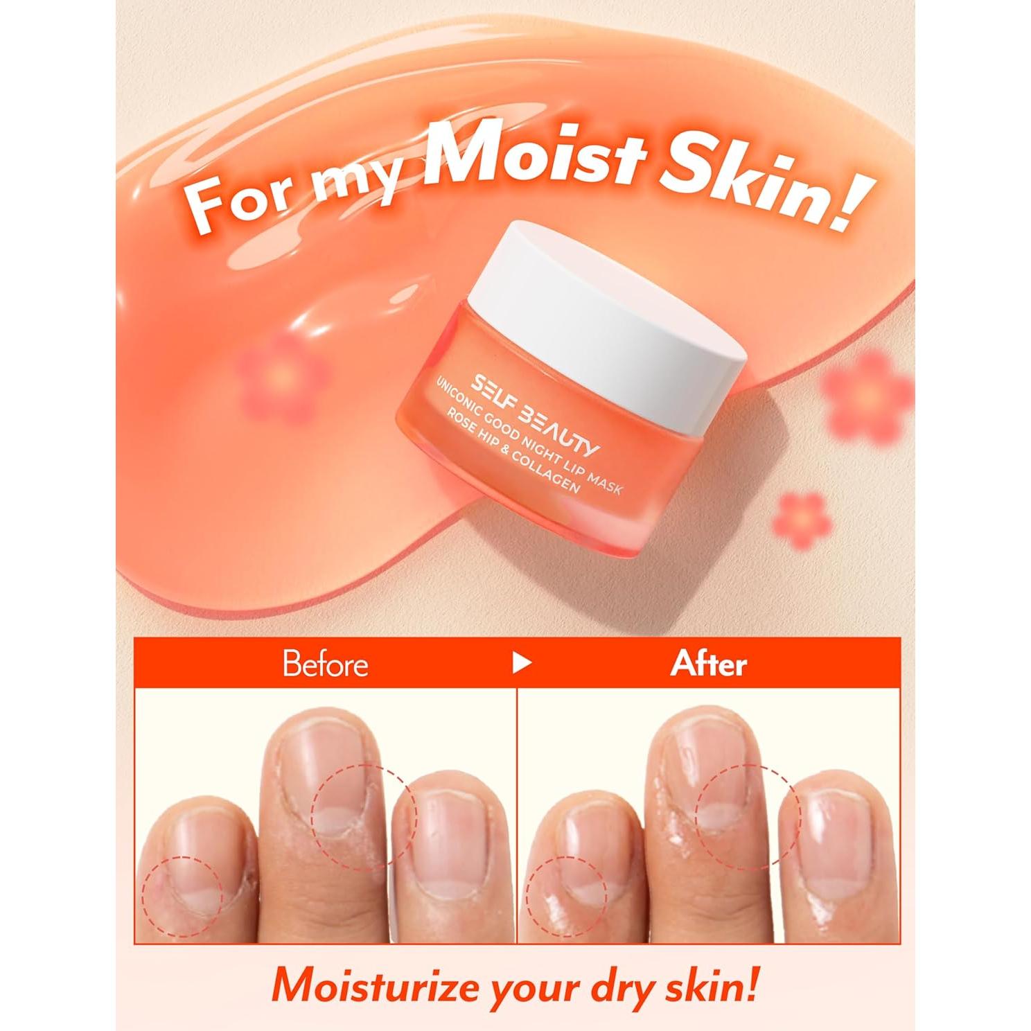 Mascarilla Labial SelfBeauty Rosa Mosqueta y Colágeno 15ml