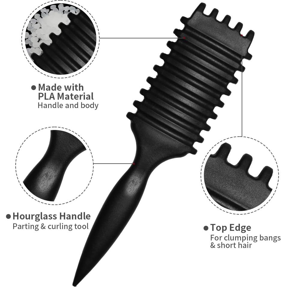 Cepillo Definidor de Rizos Adulahi - Antifrizz, Negro