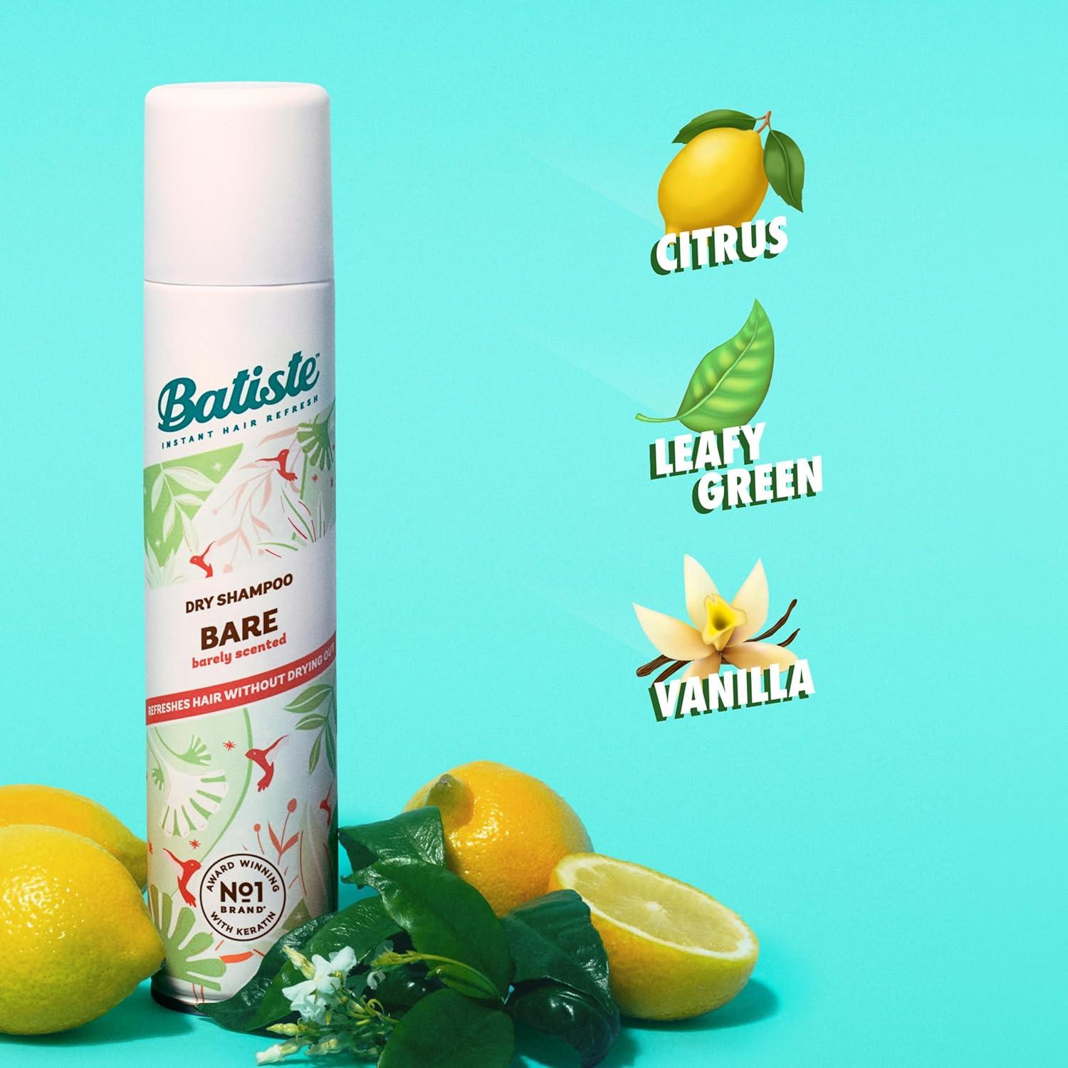 Champú Seco Batiste Bare 162 g - Refresca y Da Volumen