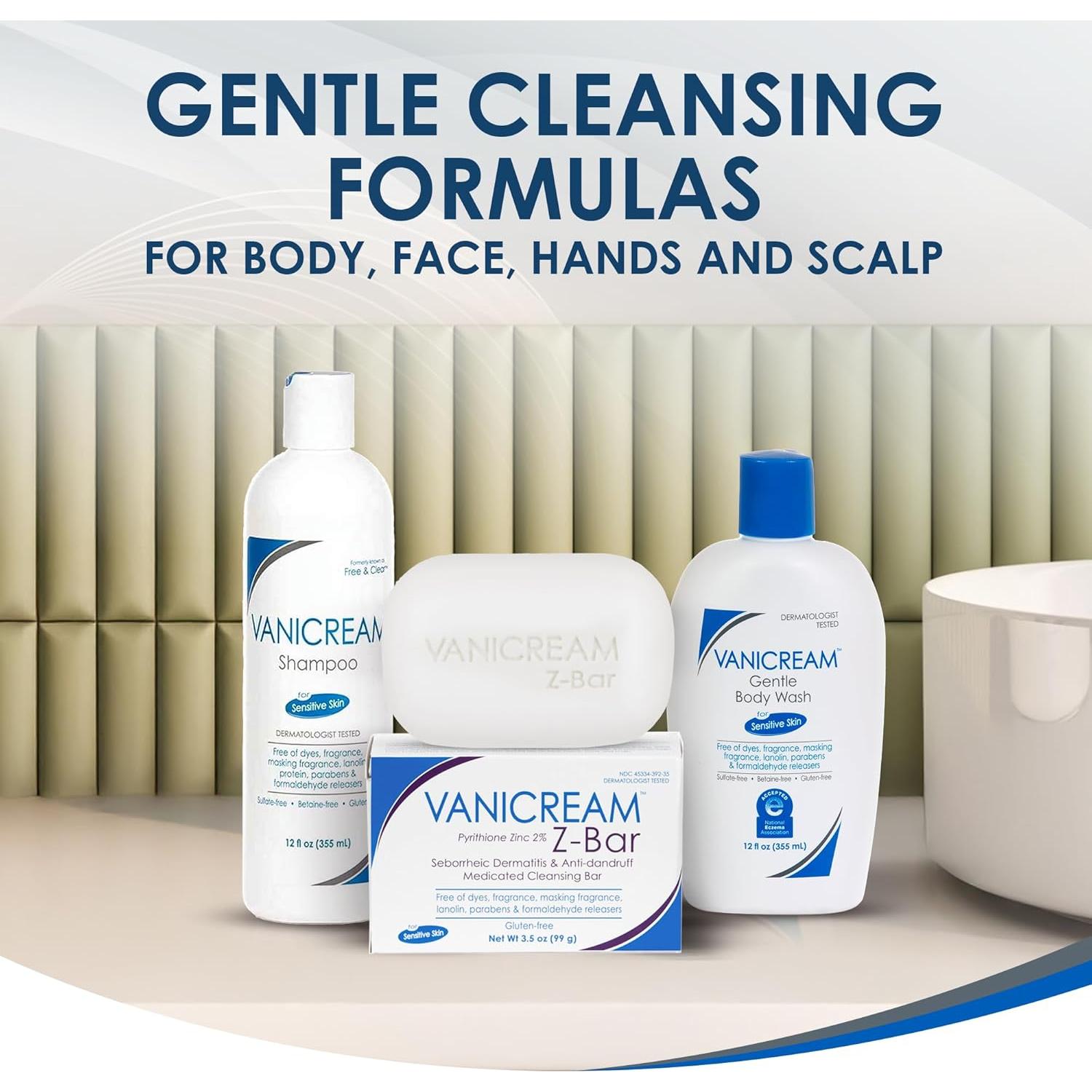 Jabón Corporal Suave Vanicream 354 ml para Piel Sensible