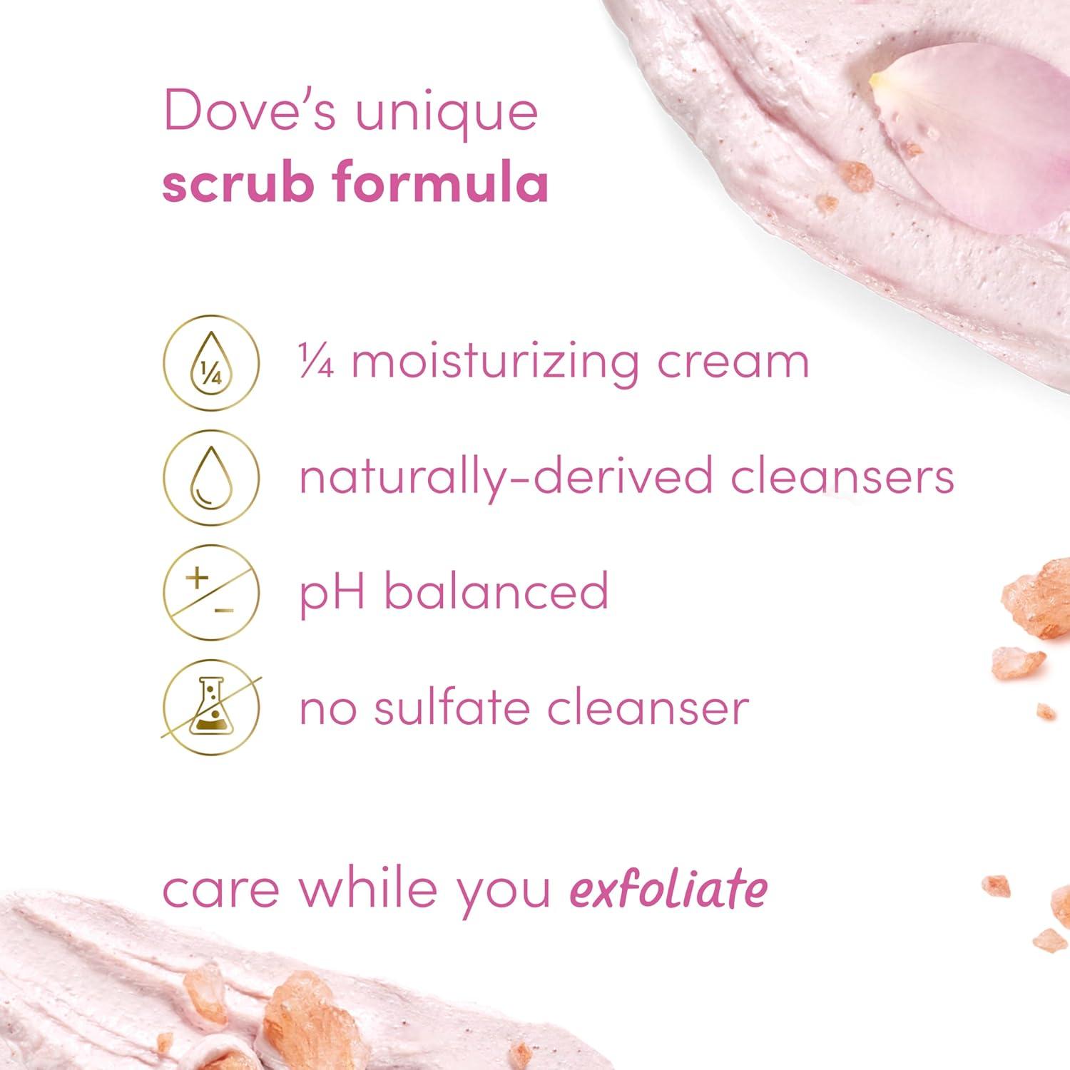 Exfoliante Corporal Dove Durazno Blanco 310 ml - Paquete de 3