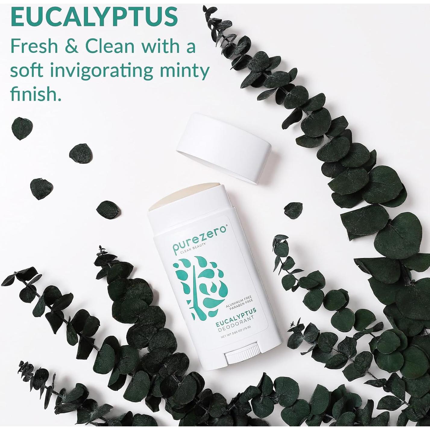 Desodorante Natural Purezero Eucalipto 115g Libre de Aluminio