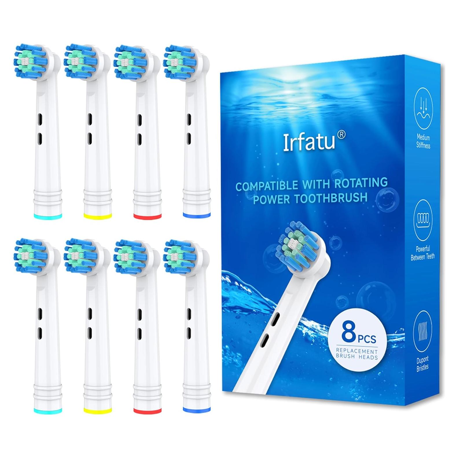 Cabezas de Cepillo de Dientes Irfatu para Oral-B - 8 Piezas