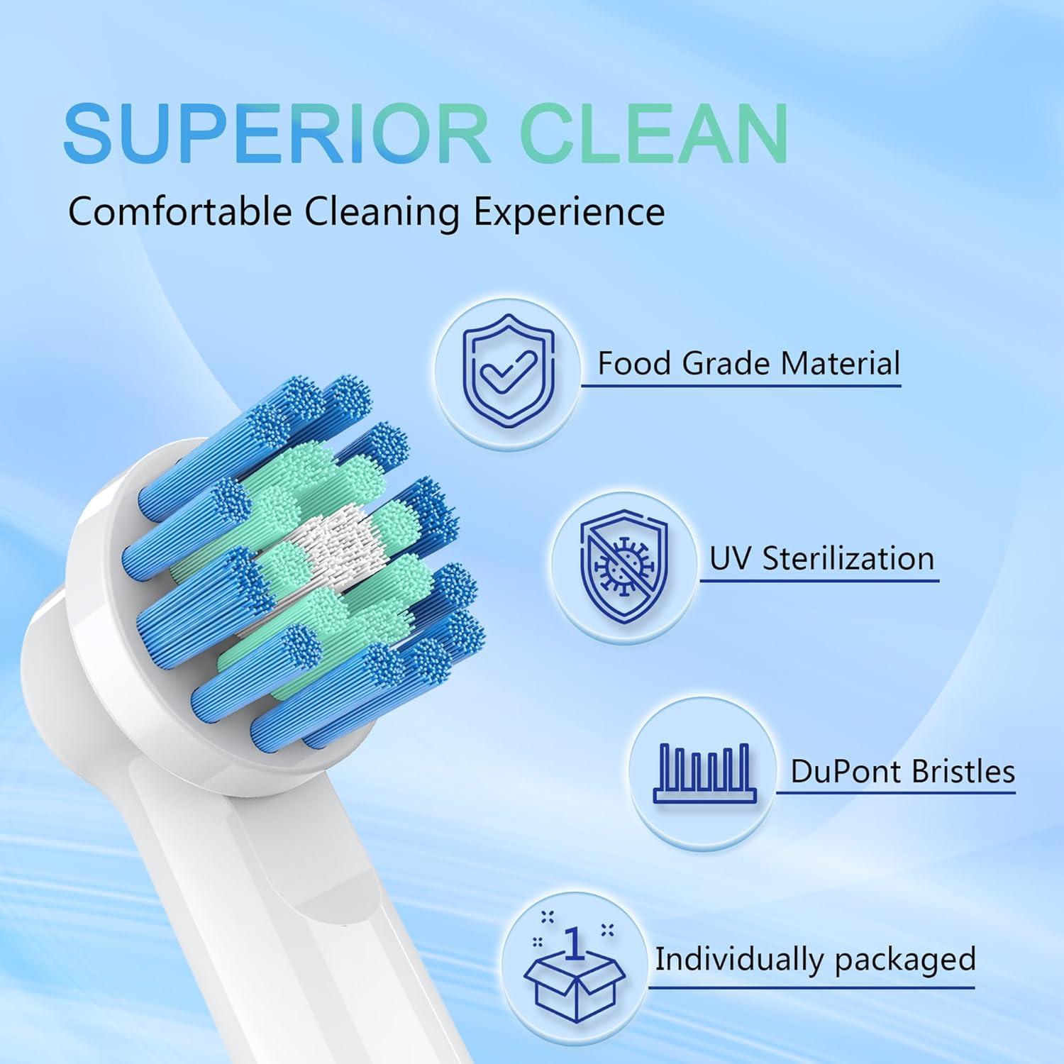 Cabezas de Cepillo de Dientes Irfatu para Oral-B - 8 Piezas