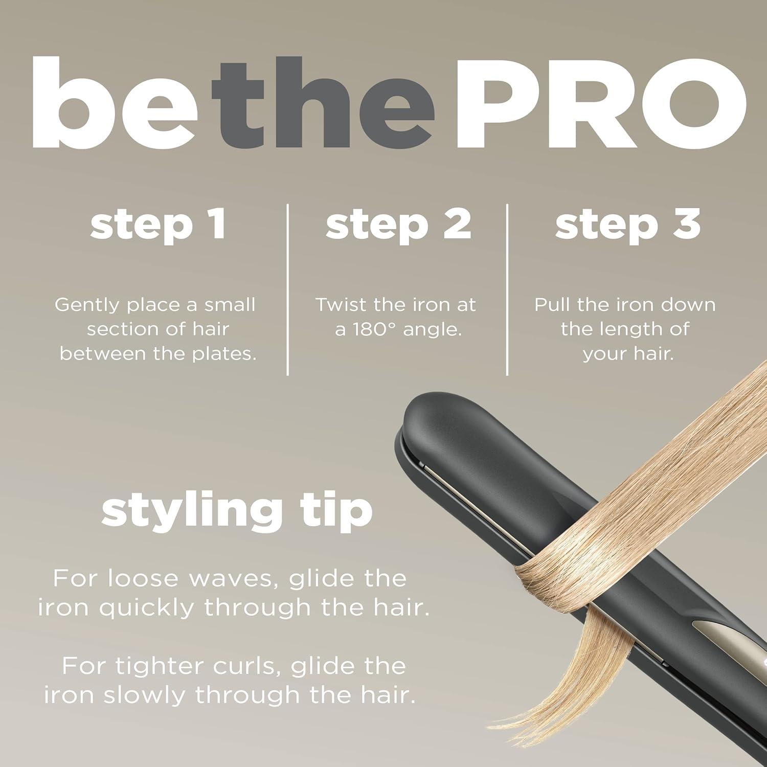 Plancha de Cerámica de Turmalina Conair 1" Digital 235°C