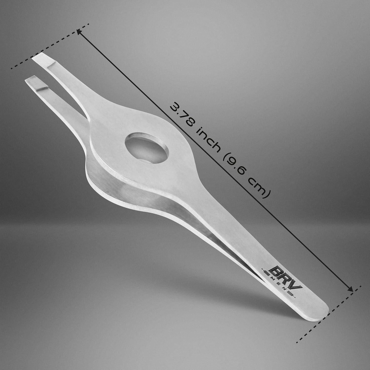 Pinzas de Punta Inclinada BRV MEN - Acero Inoxidable Profesional