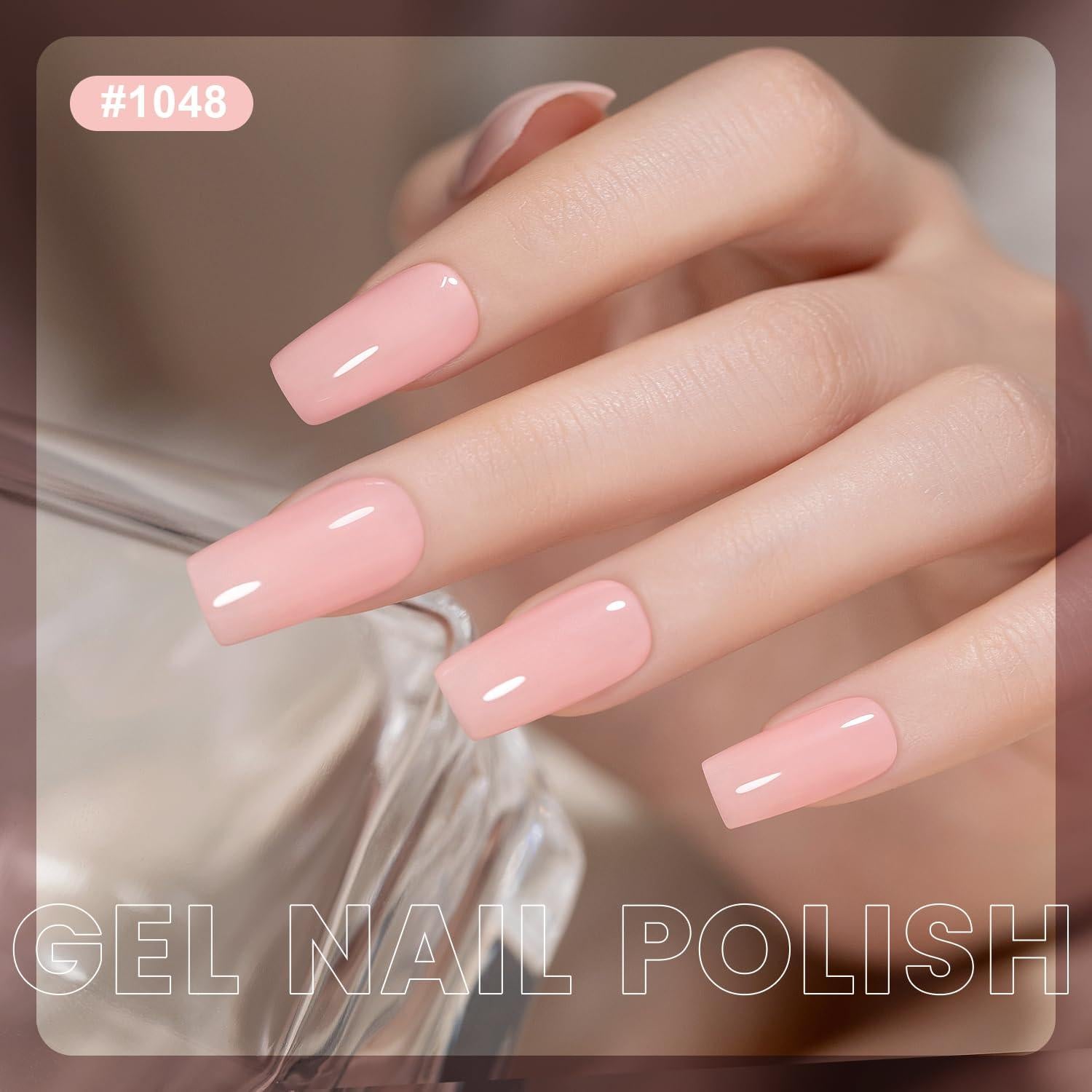 Set de Gel y Esmalte de Uñas RARJSM Rosa Burbuja 15ml