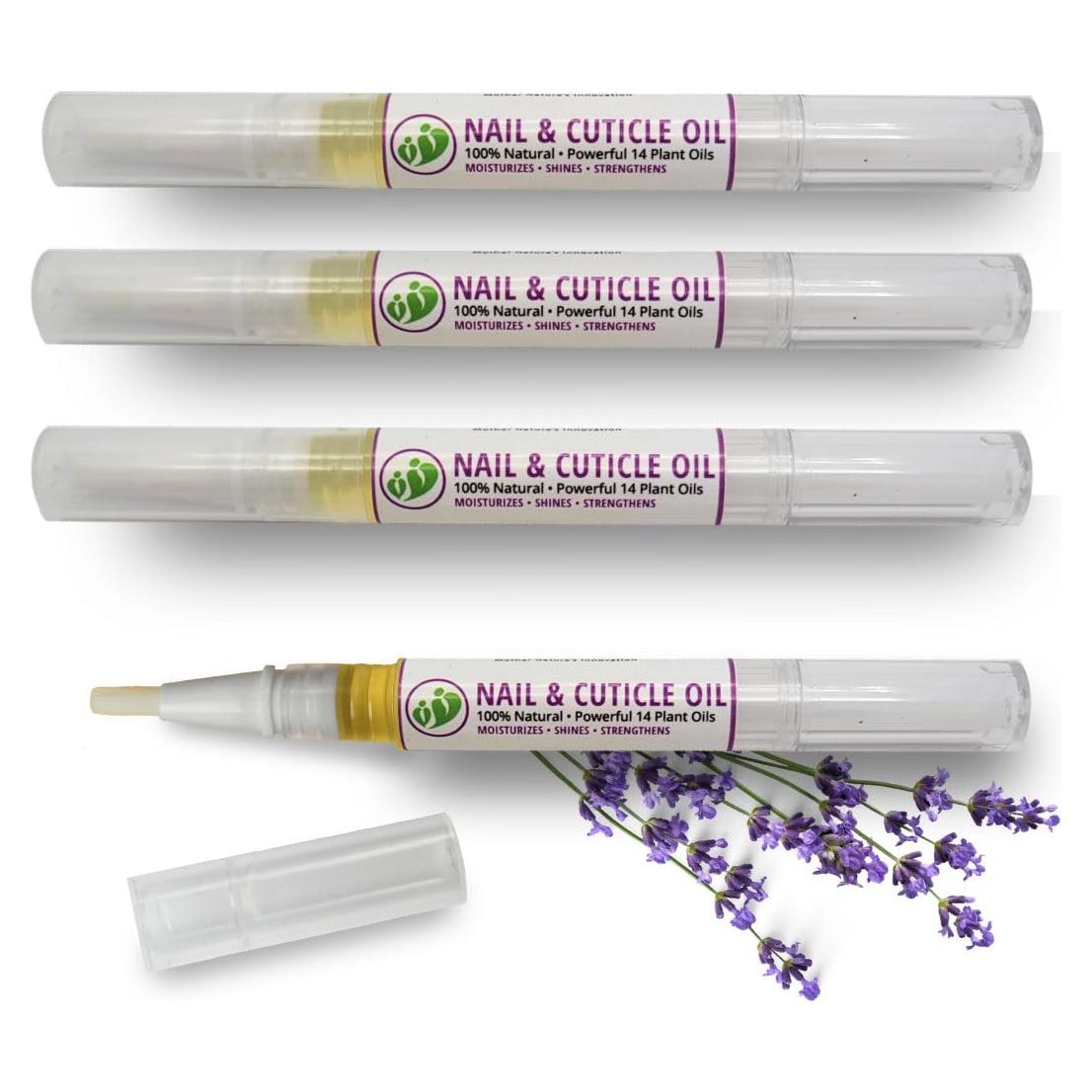 Aceite Natural Revitalizante para Uñas MONA BRANDS 4-PK Lavanda