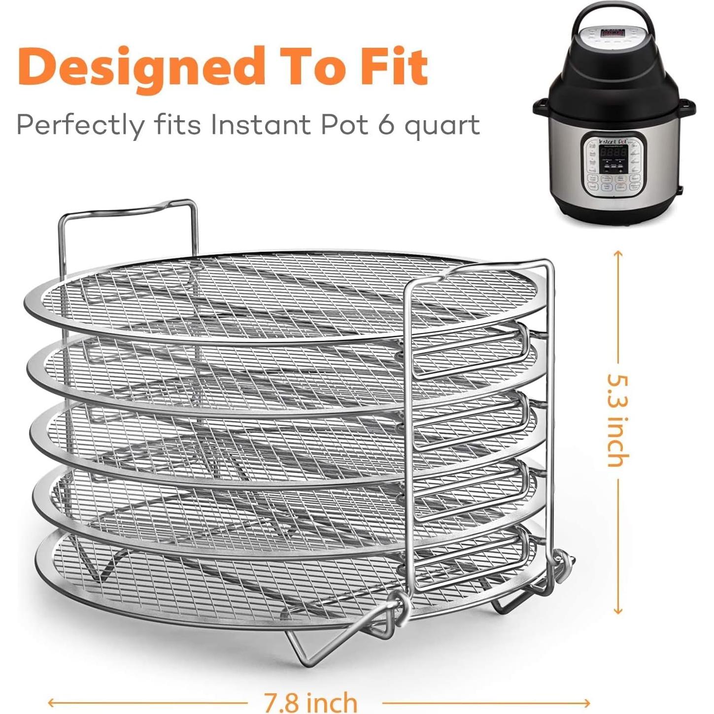 Soporte Deshidratador Goldlion Acero Inoxidable para Instant Pot 6 Qt