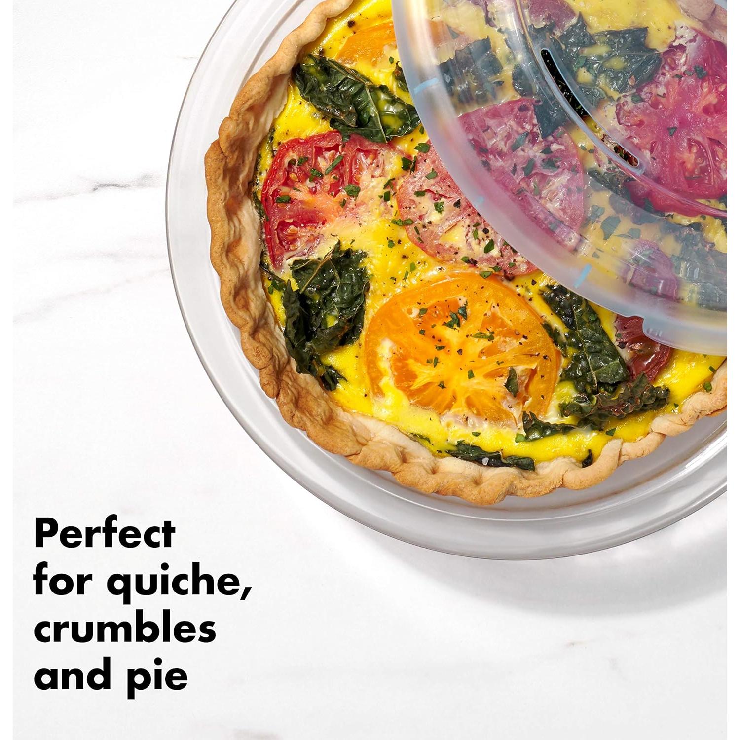 Plato de Tarta de Vidrio OXO Good Grips 22.86 cm con Tapa