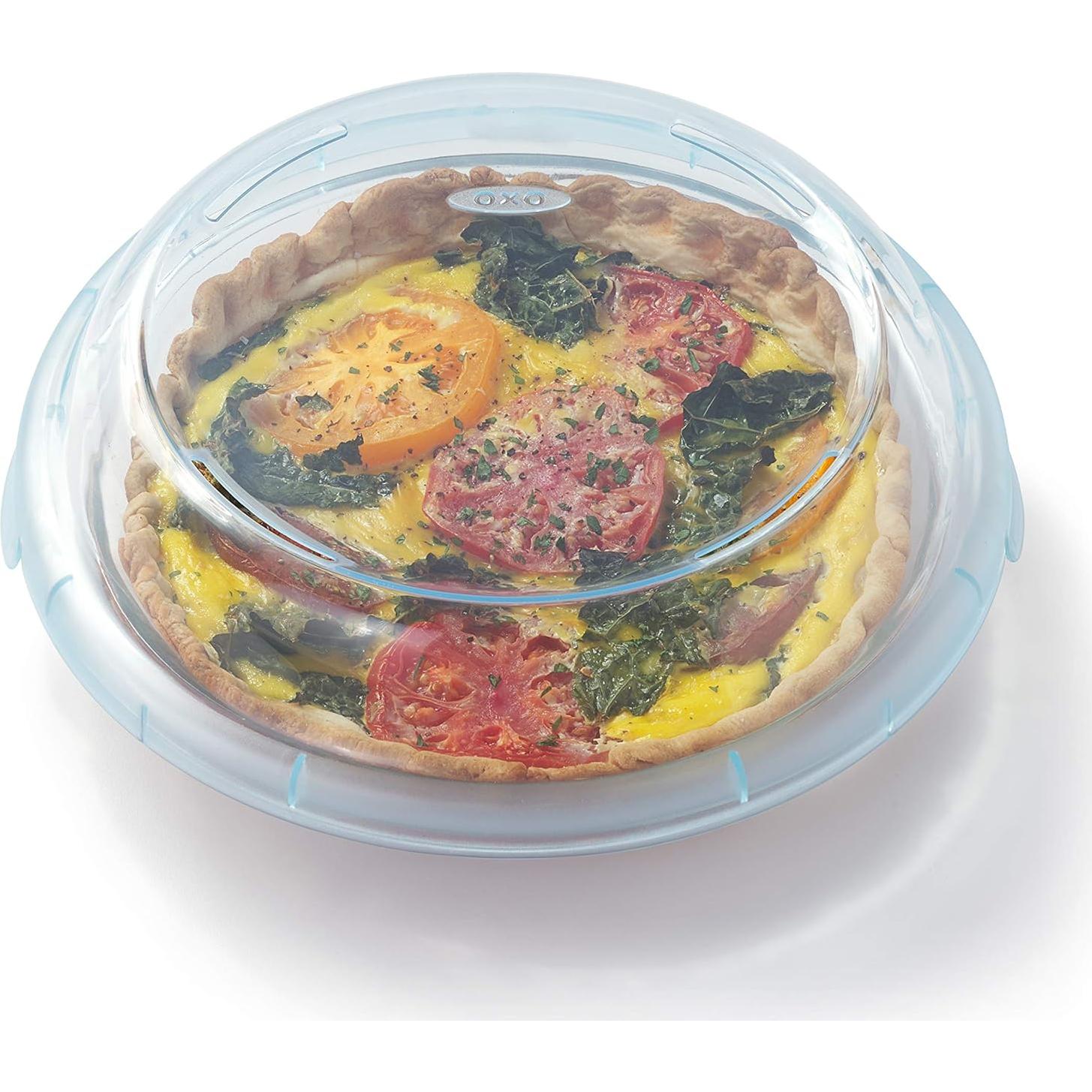 Plato de Tarta de Vidrio OXO Good Grips 22.86 cm con Tapa