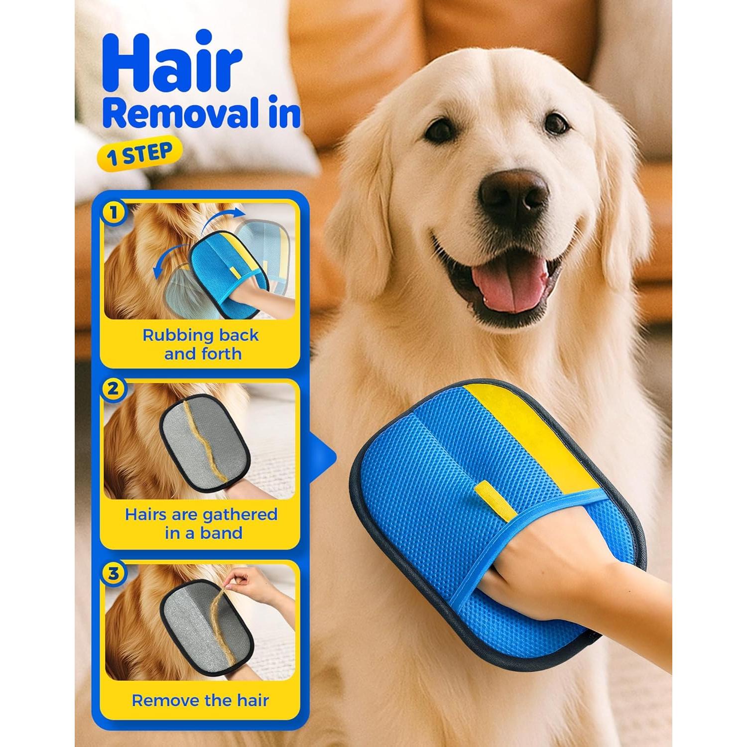 Guantes Reutilizables JGLXF para Eliminación de Pelo de Mascotas