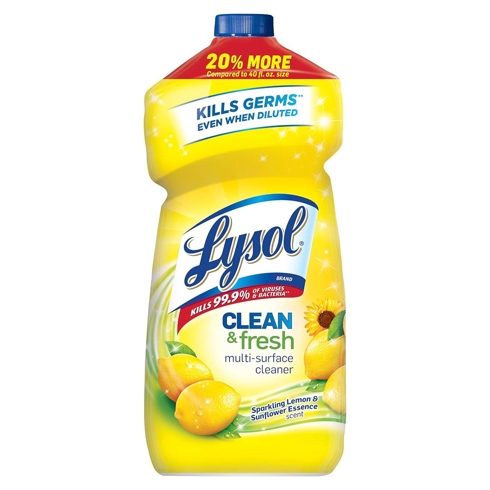 Limpiador Multi-Superficie Lysol 1.36kg Esencia Limón Brillante