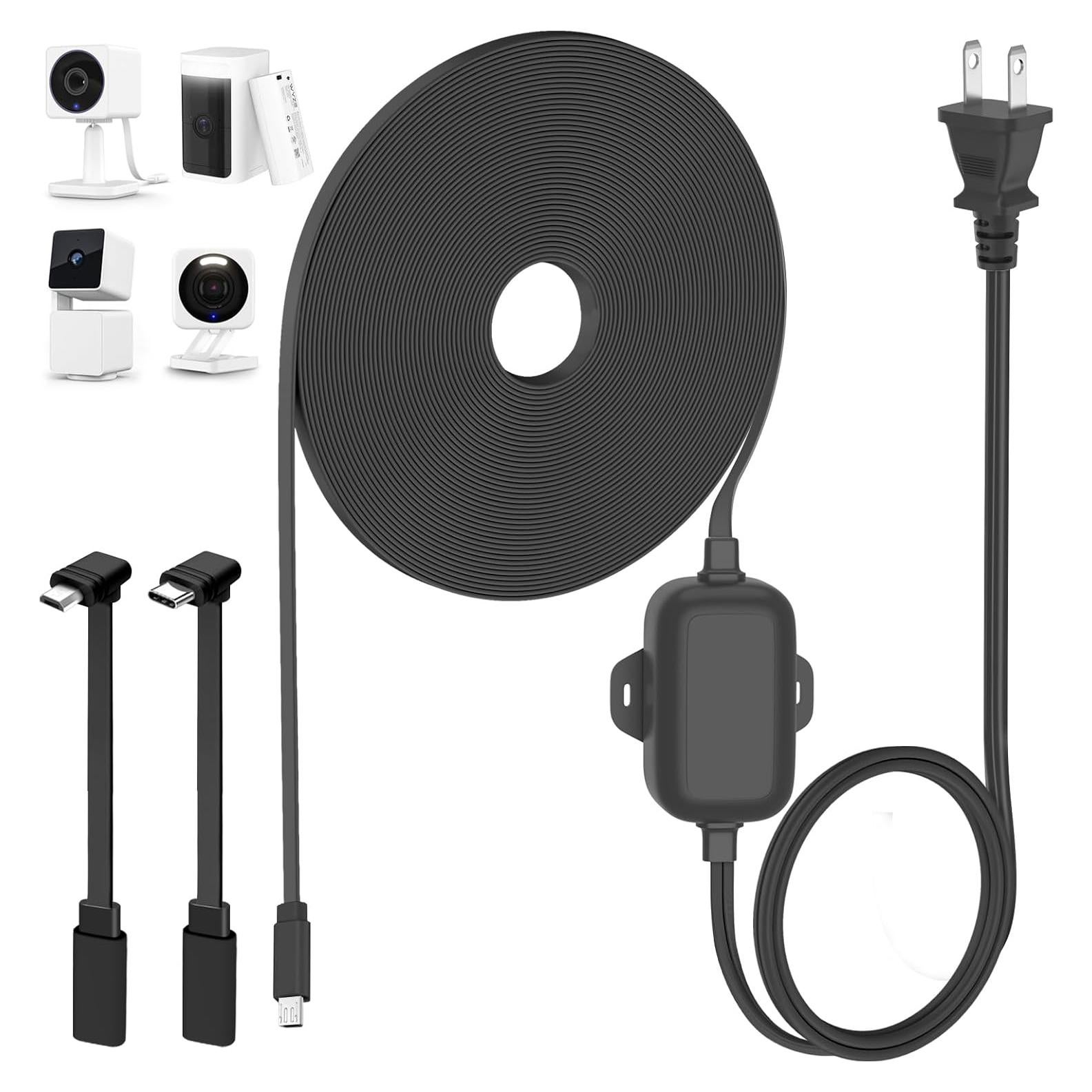 Cable de Poder Exterior 15m Goldtime para Wyze Cam V4/V3/V2