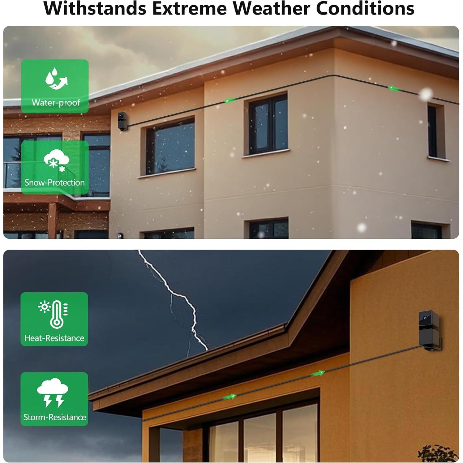 Cable de Poder Exterior 15m Goldtime para Wyze Cam V4/V3/V2