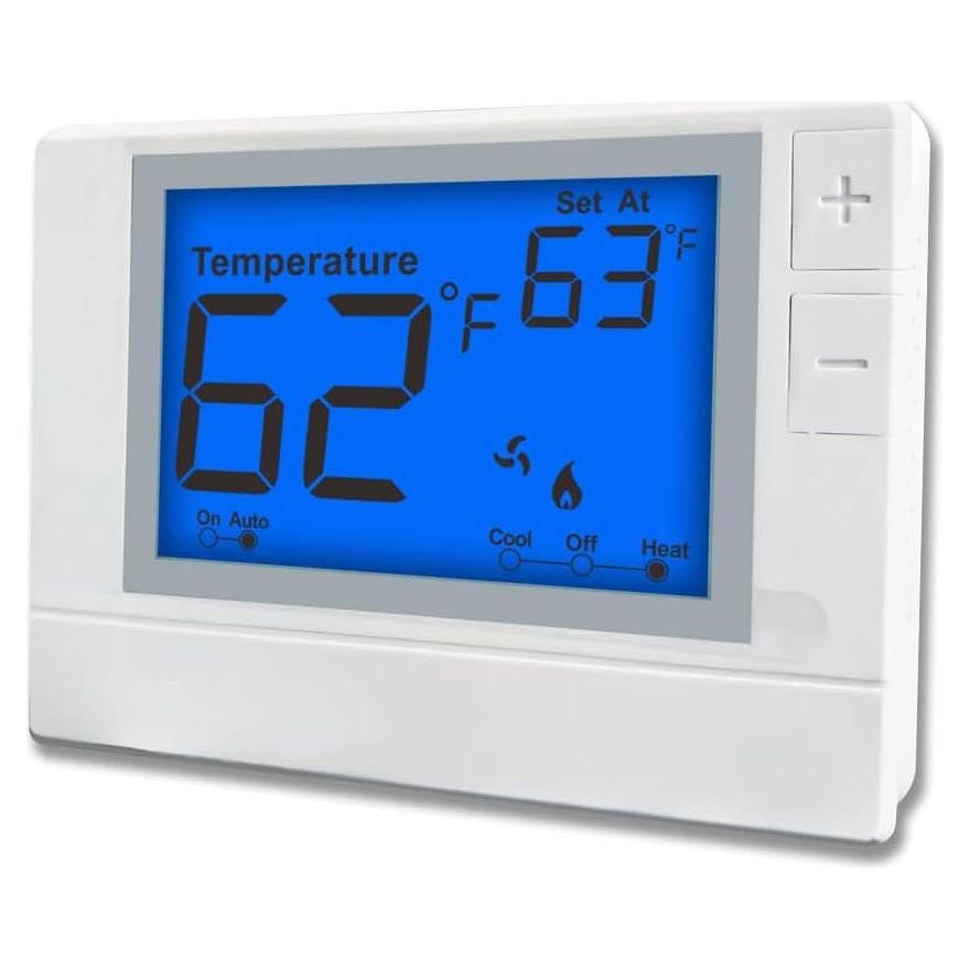 Termostato Digital Coiiwsei RTH702, 2 Calor/2 Frío, Pantalla LCD