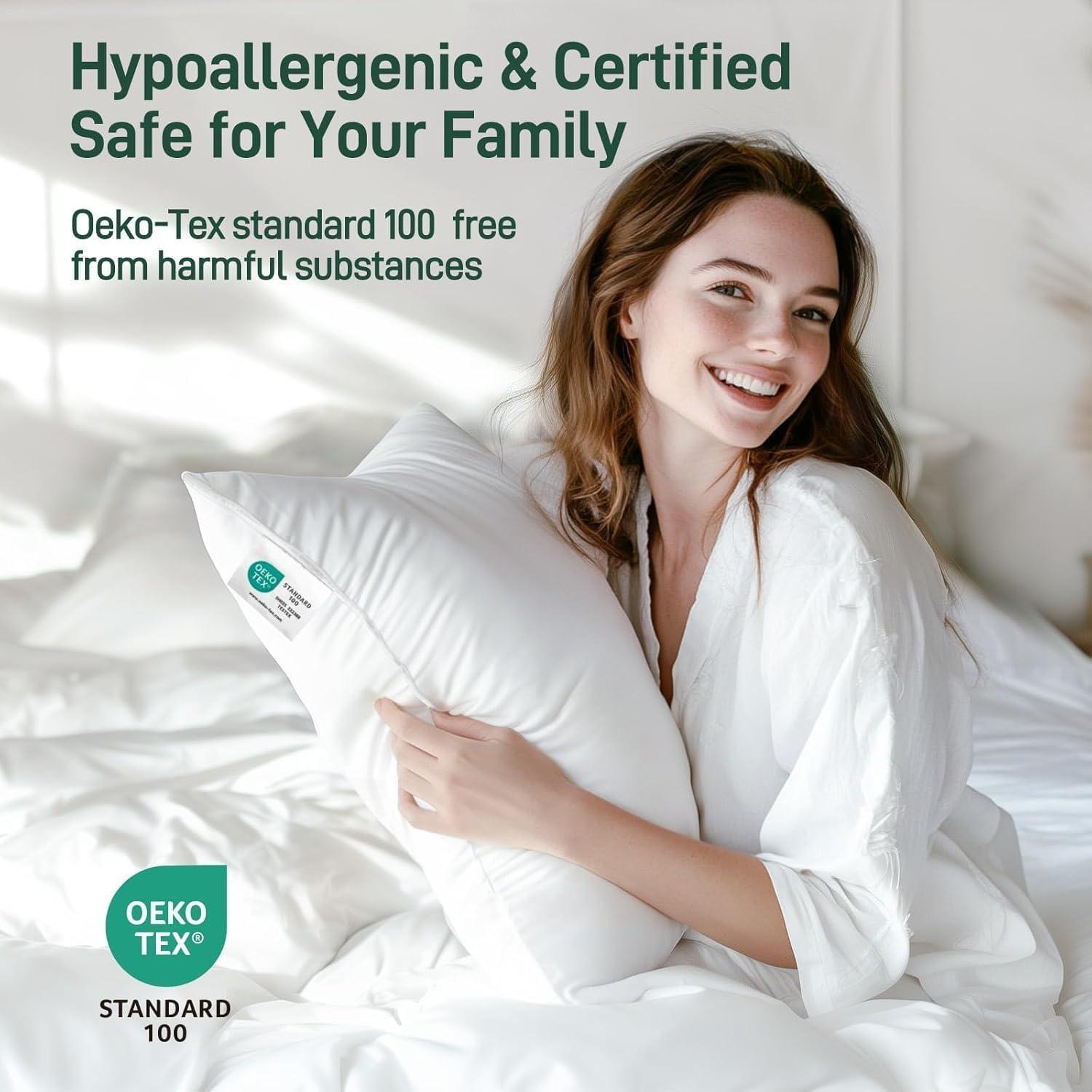 Almohada Hipoalergénica Caelorin Reina 71x51cm Viscosa Bambú