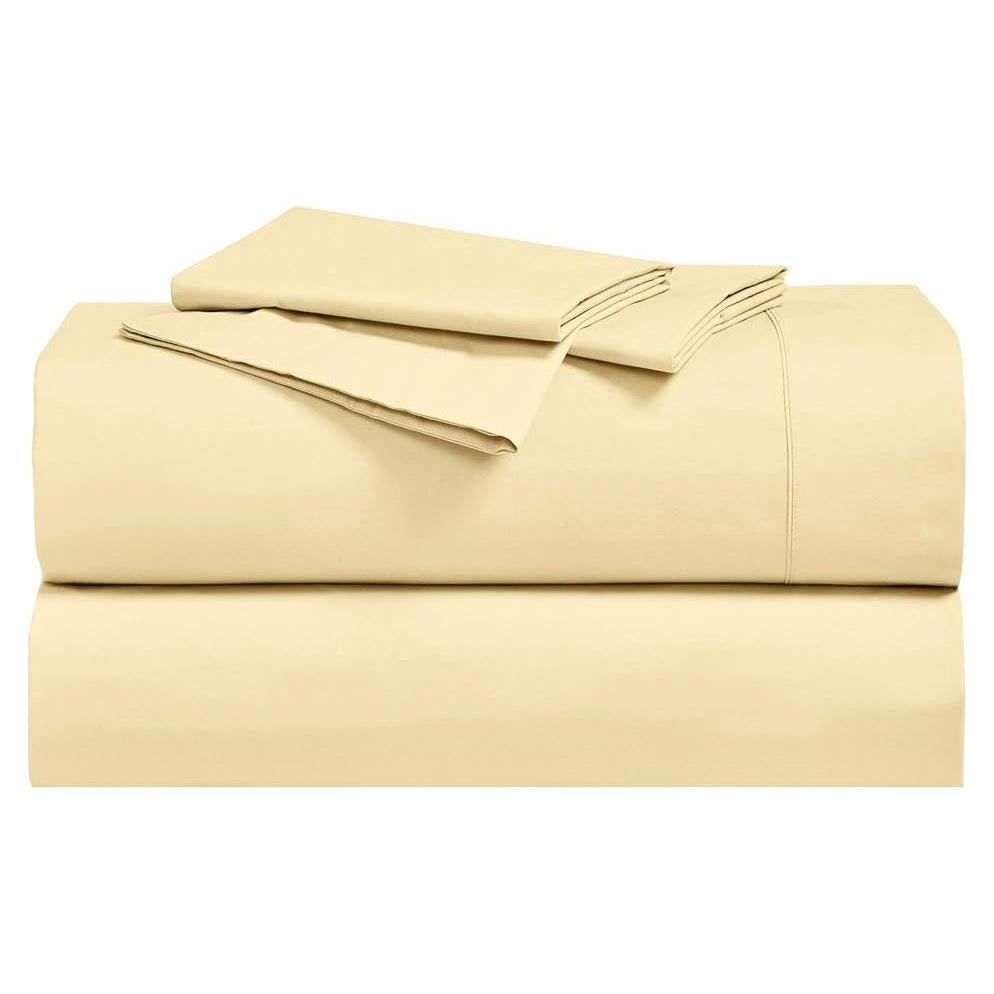 Juego de 2 Fundas de Almohada Rey Royal Hotel 300 Hilos Algodón Dorado