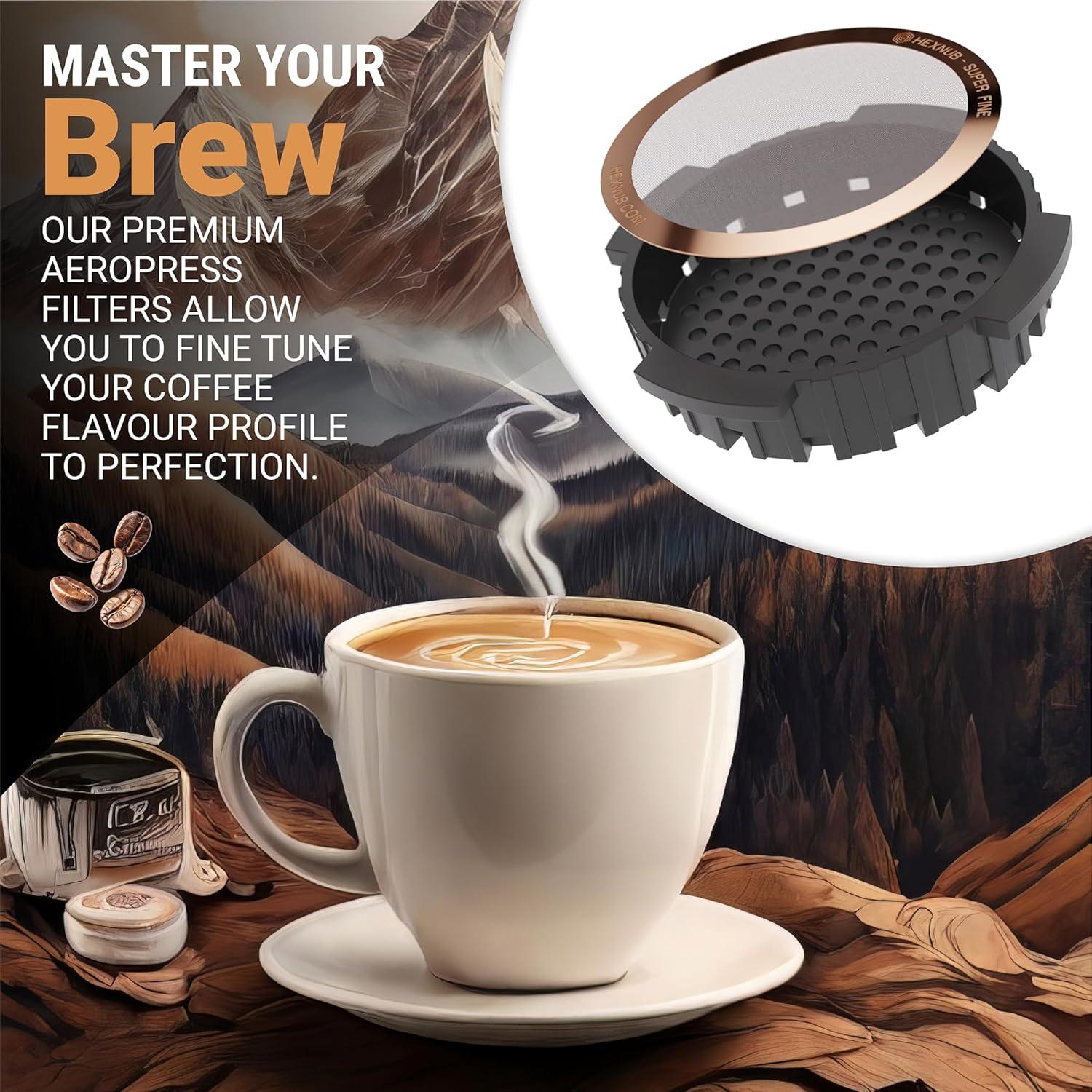 Filtro Metálico Reutilizable HEXNUB para AeroPress - Acero Inoxidable