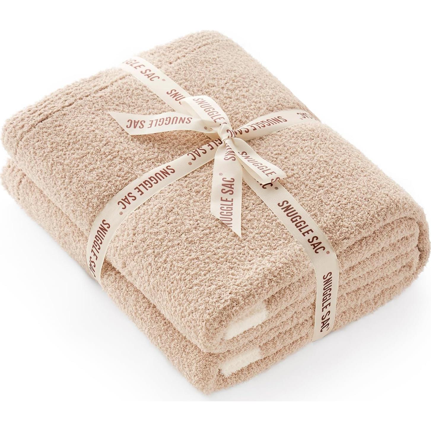 Manta Reversible Snuggle Sac Beige 127x152 cm Microfibra