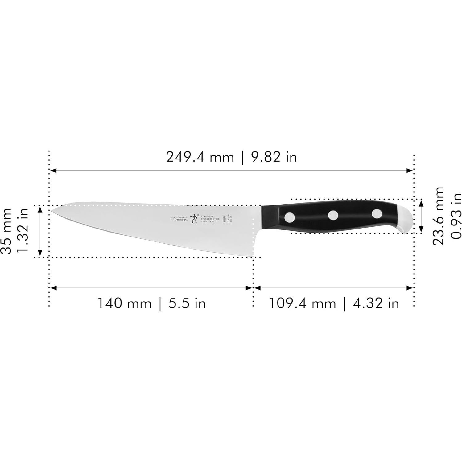 Cuchillo de Chef HENCKELS Statement 5.5" Acero Inoxidable