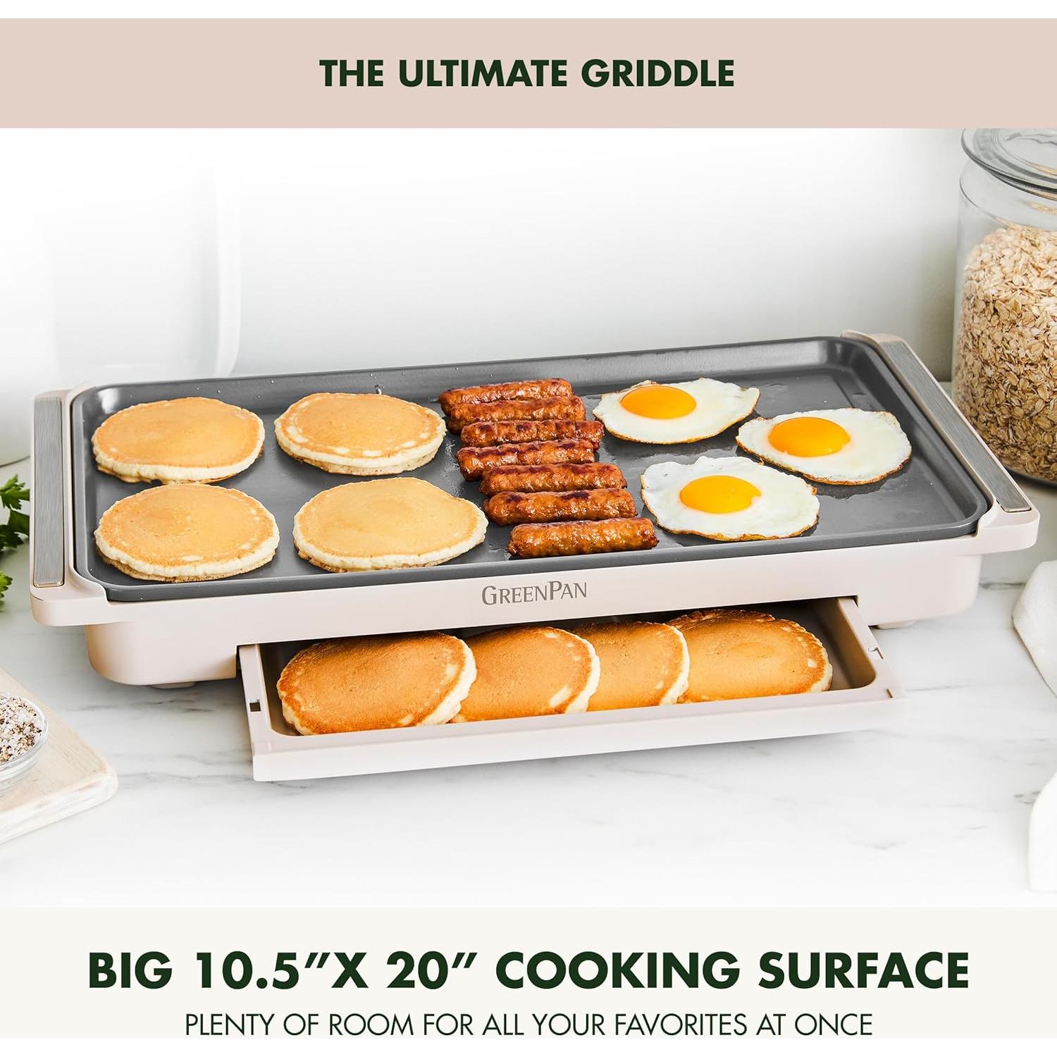 Plancha Eléctrica GreenPan 26.67x50.8 cm Antiadherente Cerámico