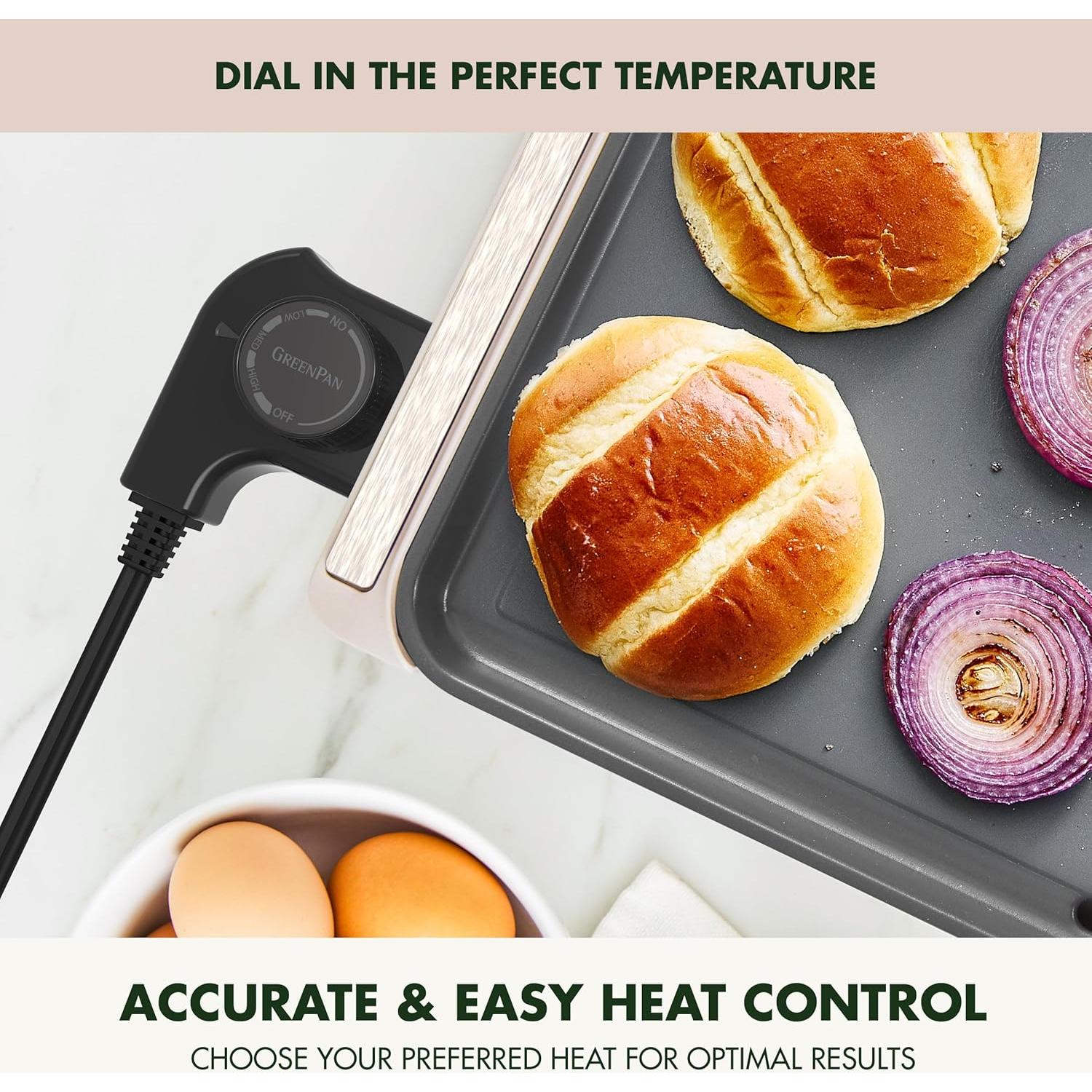 Plancha Eléctrica GreenPan 26.67x50.8 cm Antiadherente Cerámico