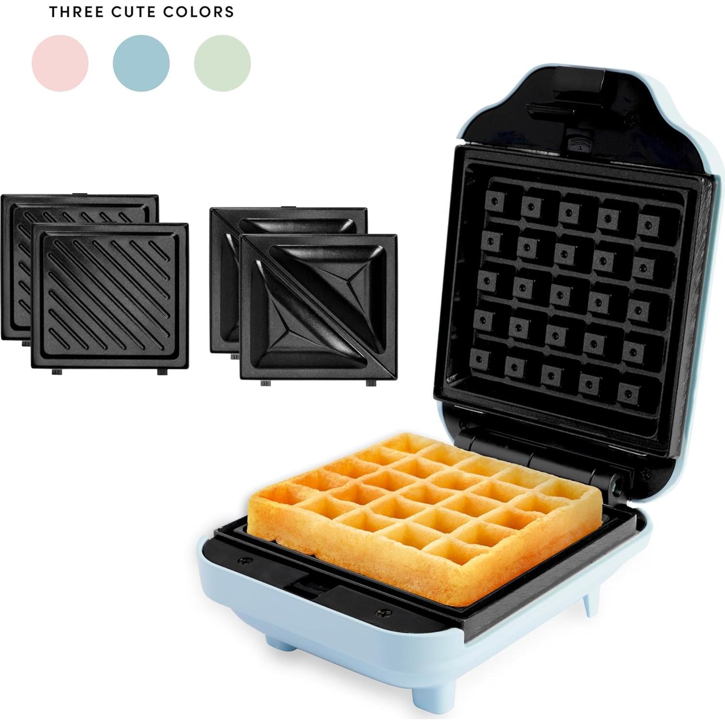 Hacedor de Waffles 3-en-1 AROMA con Placas Desmontables