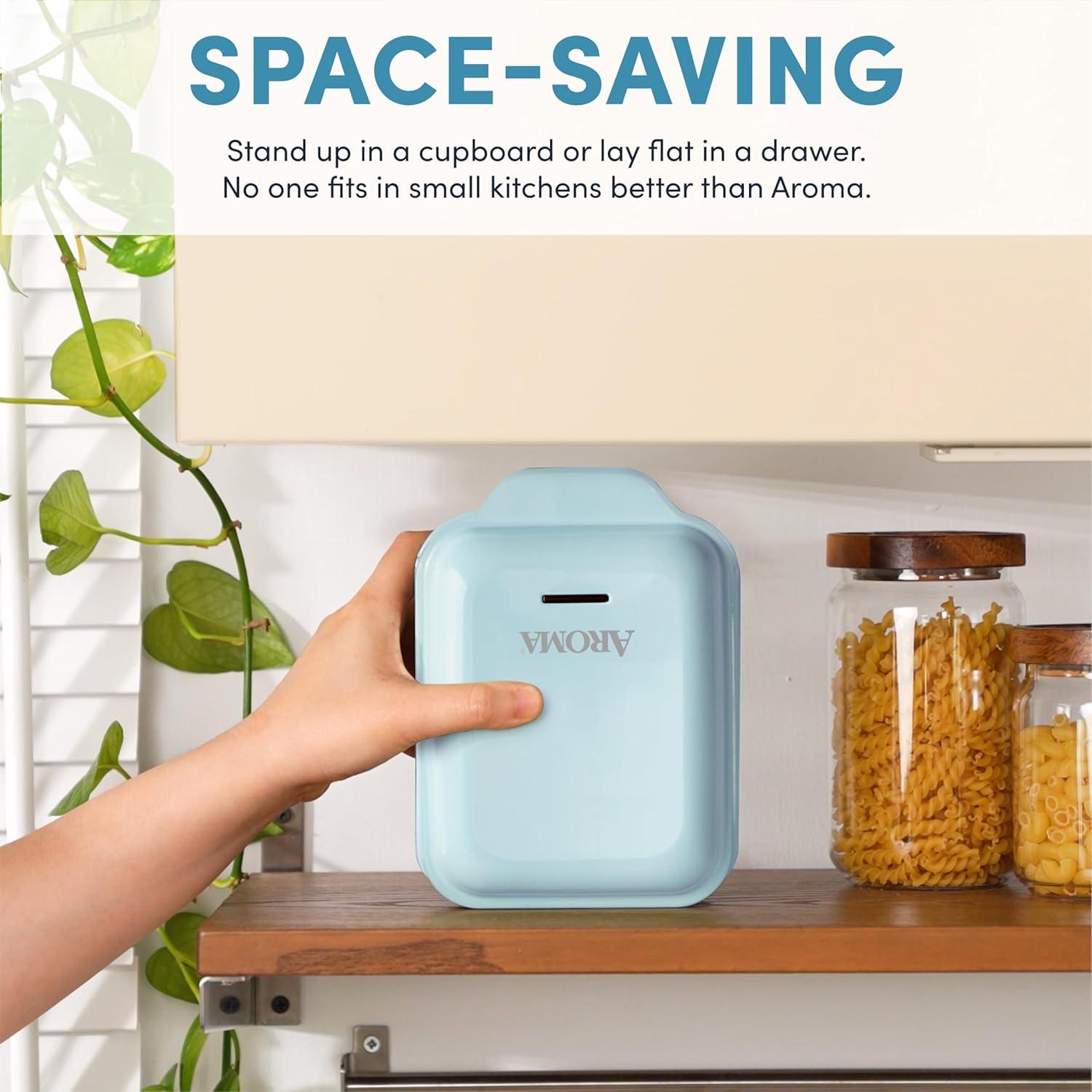 Hacedor de Waffles 3-en-1 AROMA con Placas Desmontables