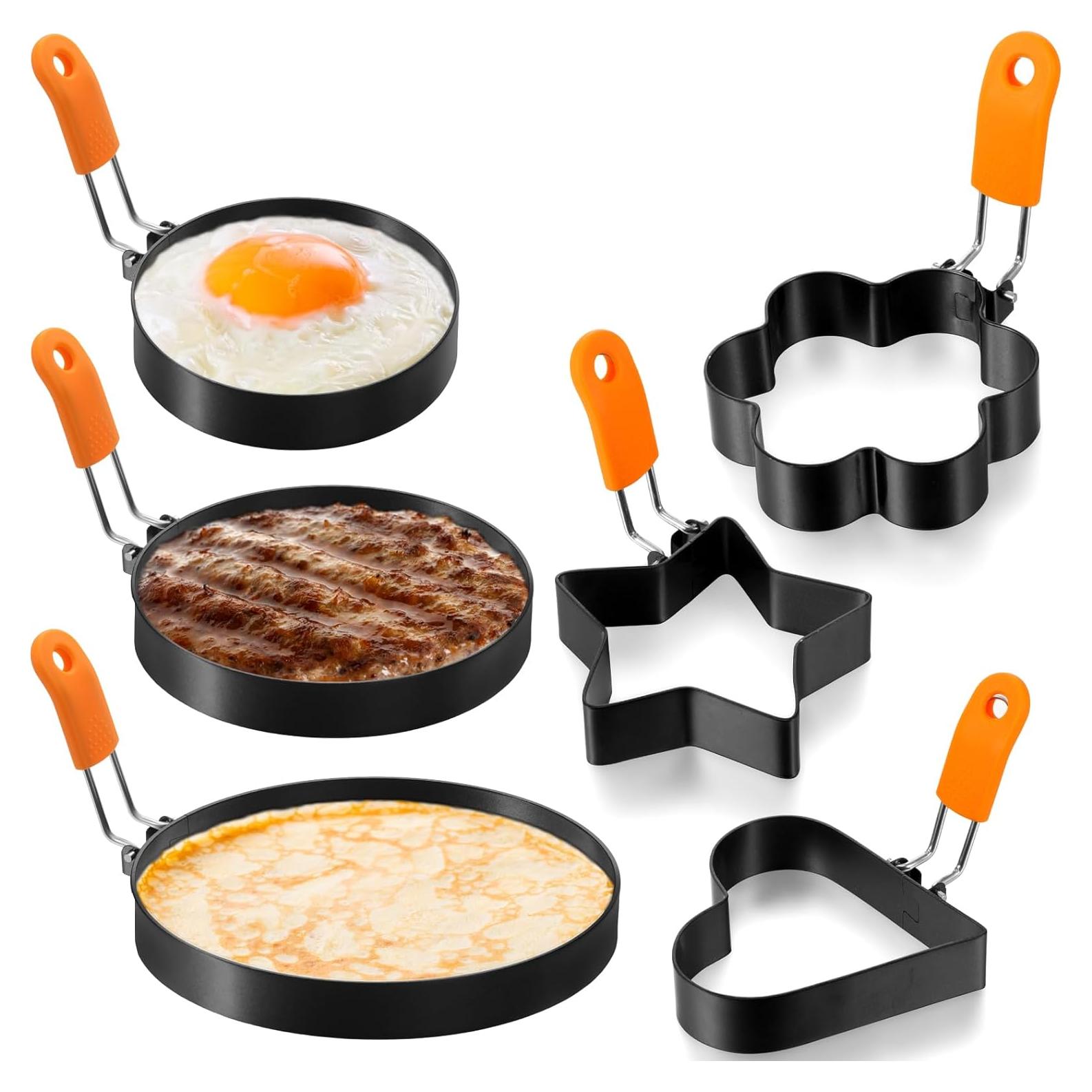Conjunto de 6 Moldes para Huevos Patelai Acero Inoxidable 10-20 cm