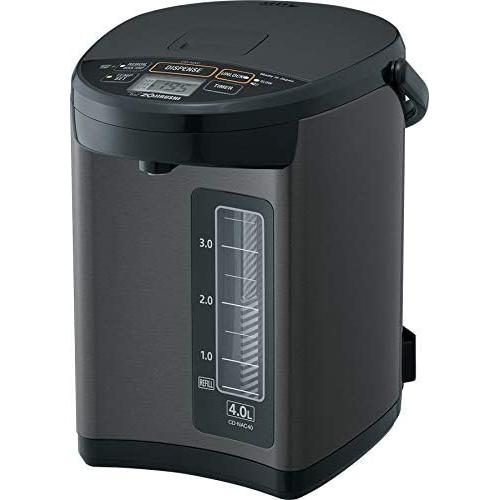 Zojirushi Calentador de Agua 4L y Olla Arrocera 1L Negro