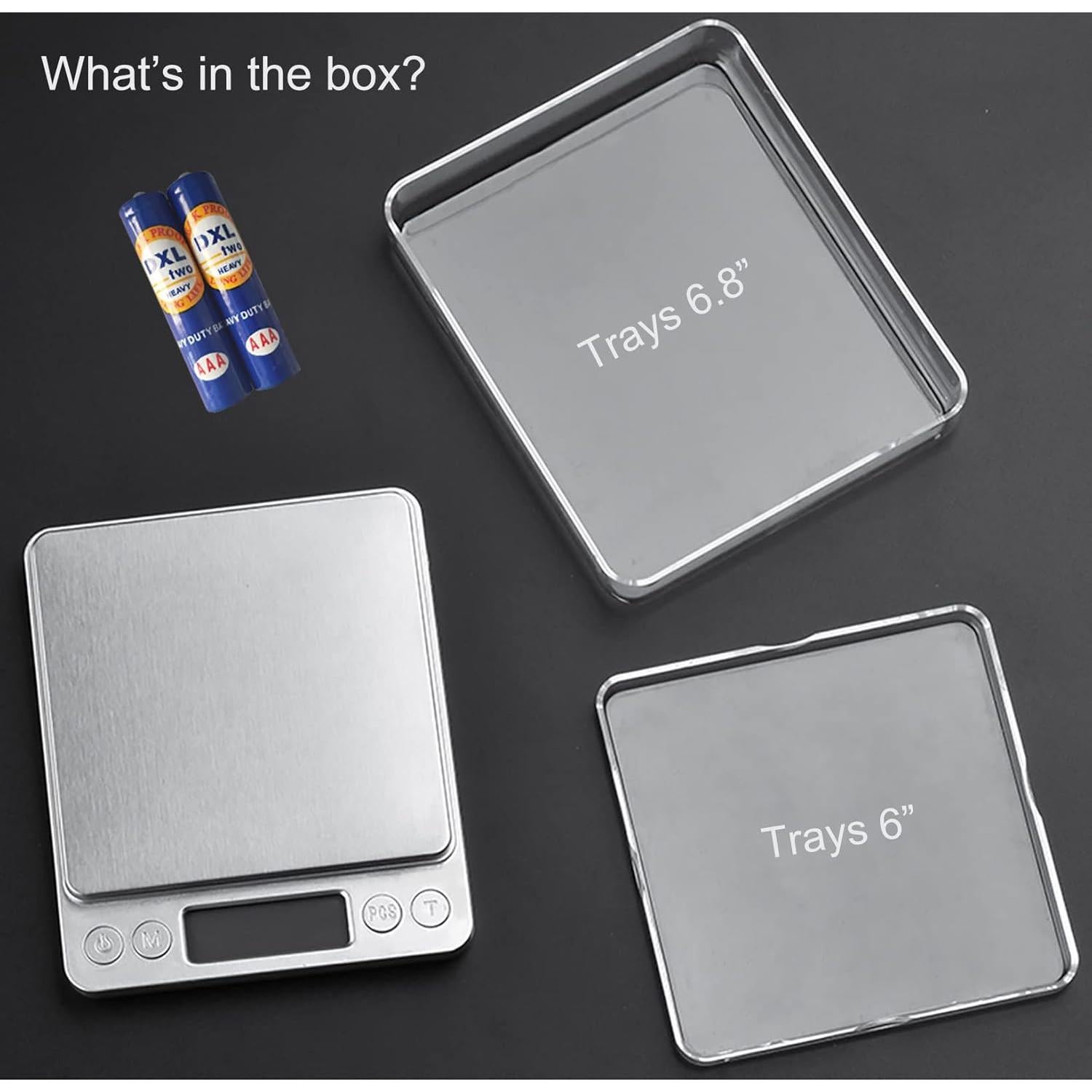 Báscula de Cocina Digital JOEAA 3000g/0.1g Acero Inoxidable