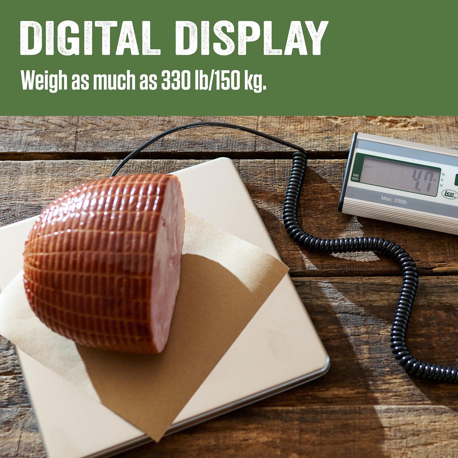 Escala Digital de Acero Inoxidable LEM 150 kg con Pantalla