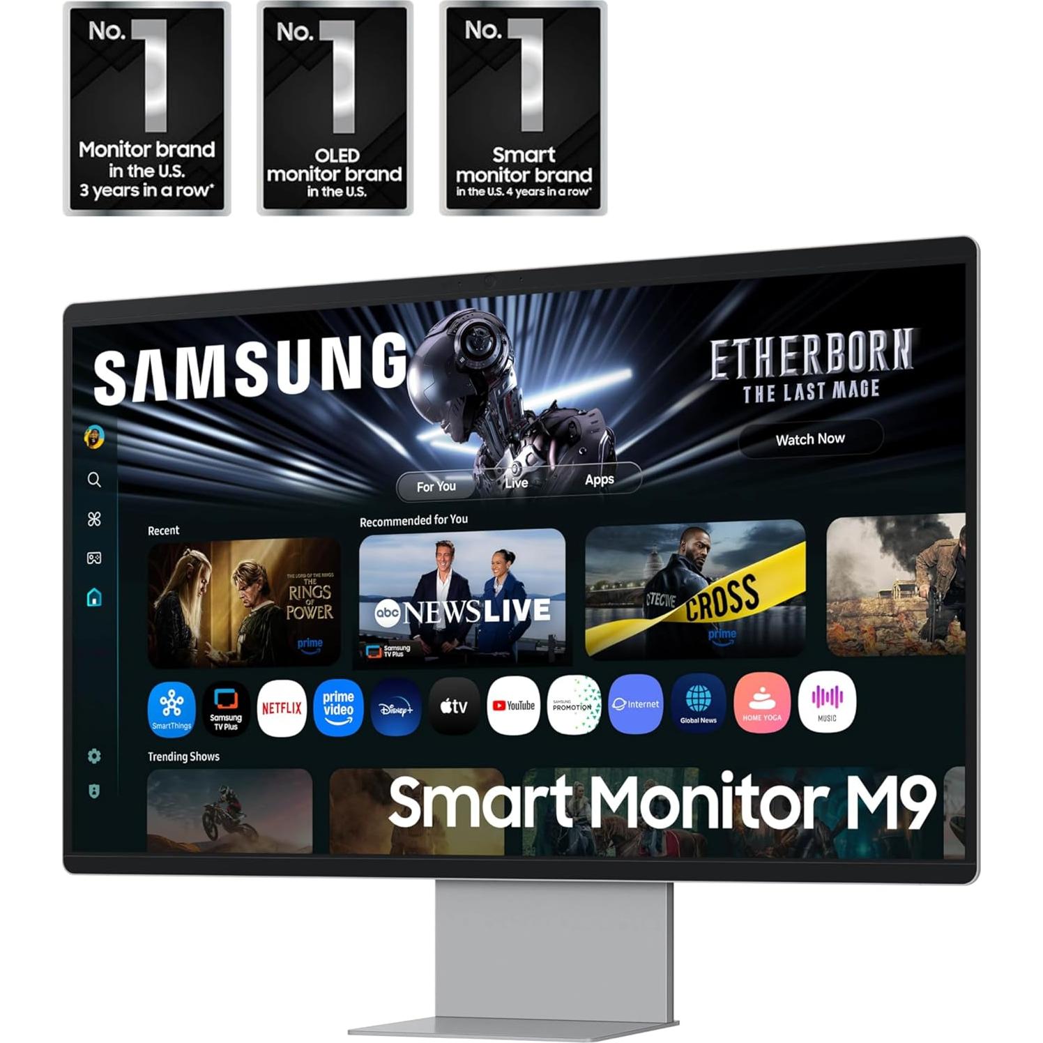 Monitor Inteligente Samsung 32" QD-OLED 4K 165Hz LS32FM902SNXZA