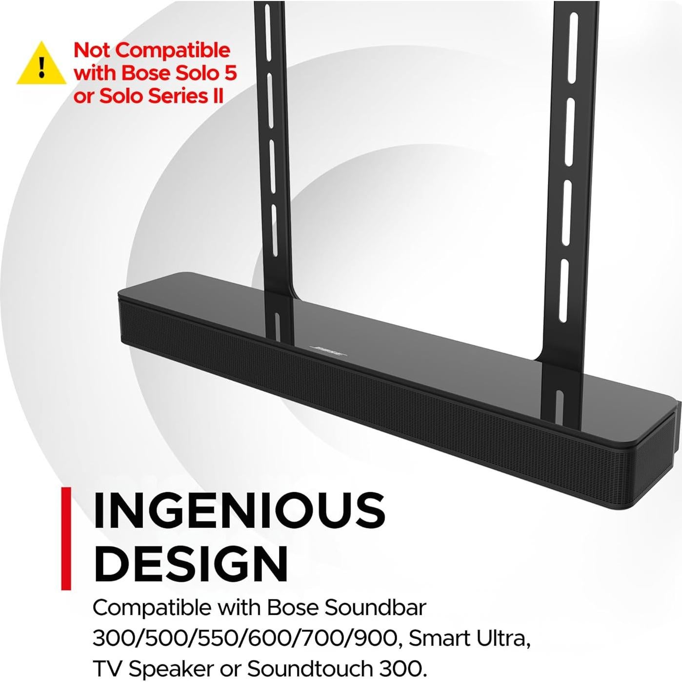 Soporte Universal para TV Soundbass Negro Compatible con Bose
