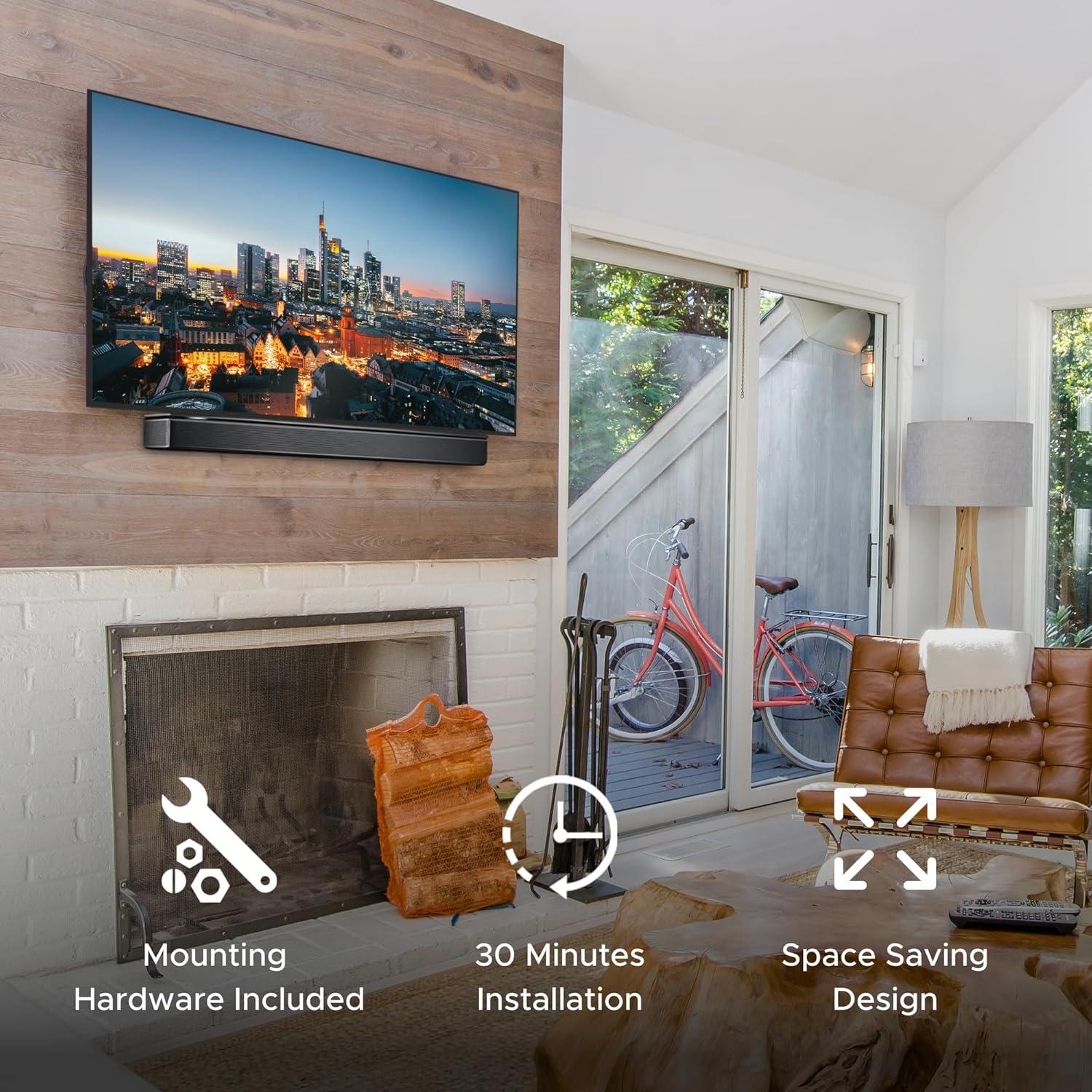 Soporte Universal para TV Soundbass Negro Compatible con Bose